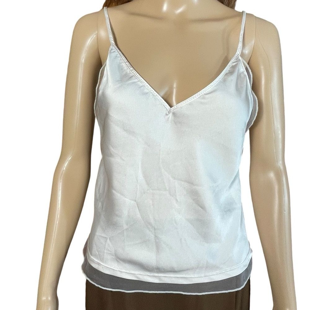 Free People New Free People Ivory Satin Cami Size XS Size XS / US 0-2 / IT 36-38 - 2 Thumbnail