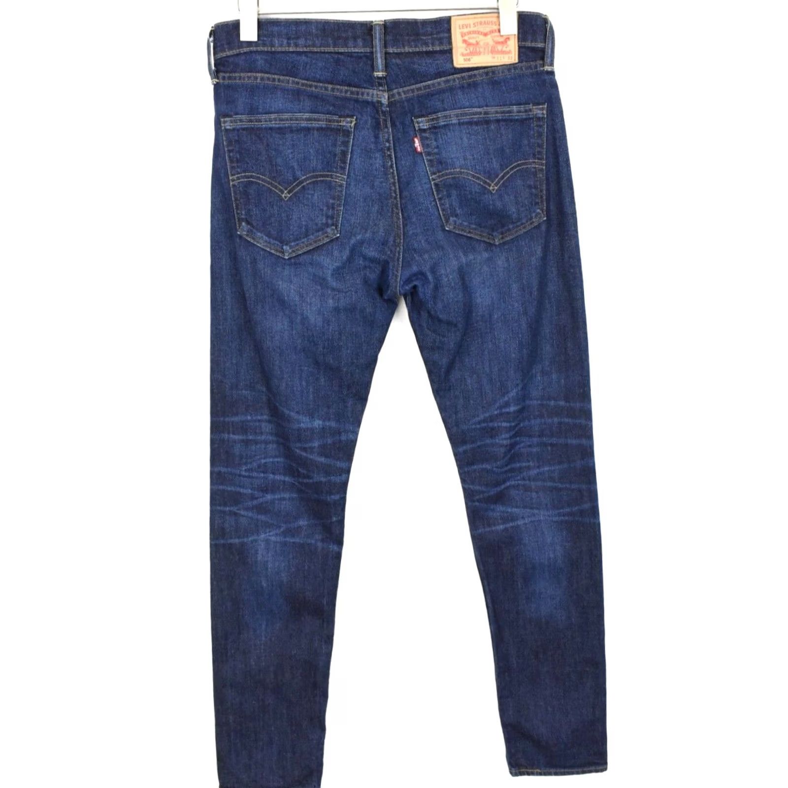 Levi's Levi's 508 Jeans Men Regular Tapered W31/L32 Blue Denim Pants Size US 31 - 2 Thumbnail