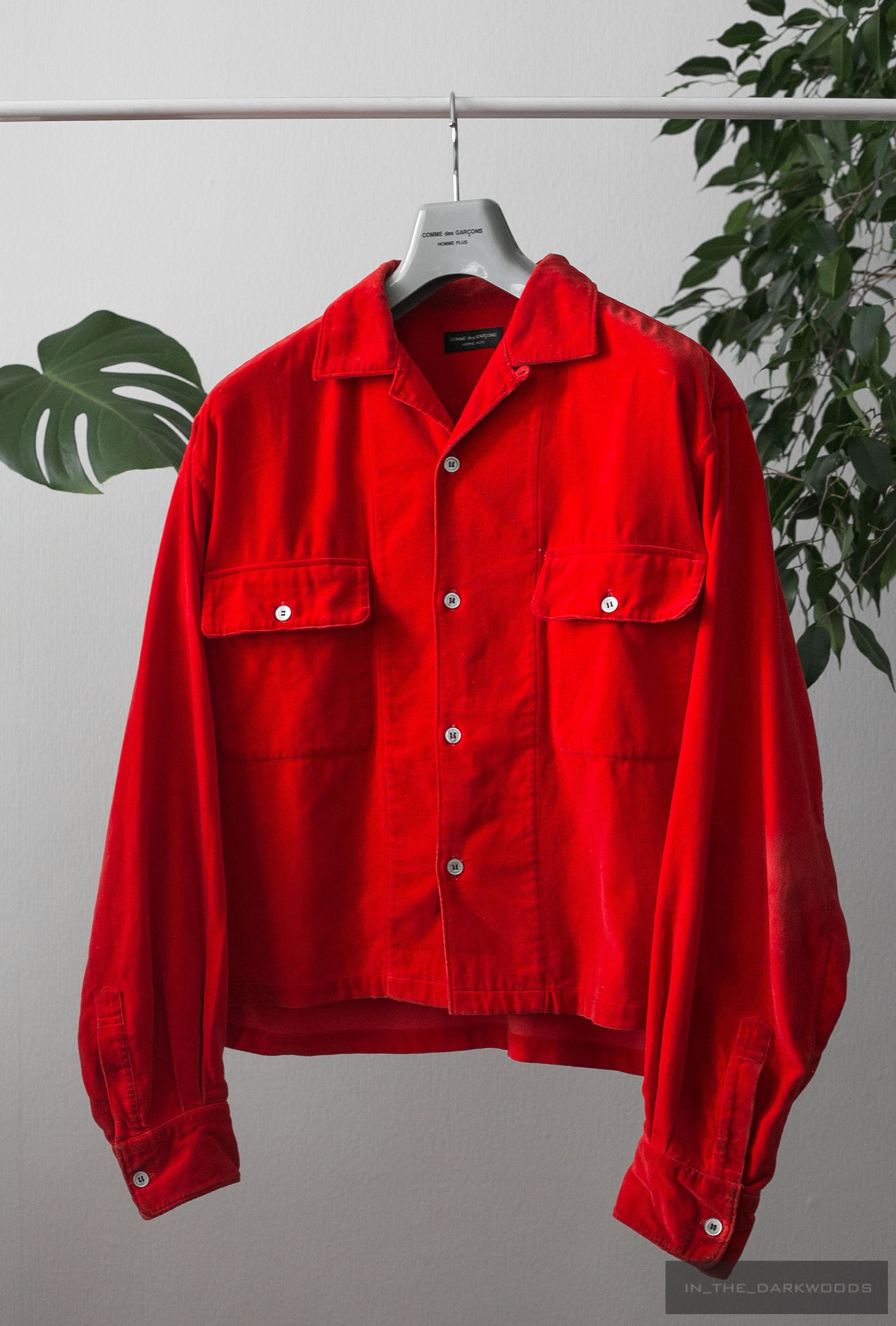 Comme des Garcons Homme Plus 1989AW cropped cotton velour shirt Size US S / EU 44-46 / 1 - 3 Thumbnail