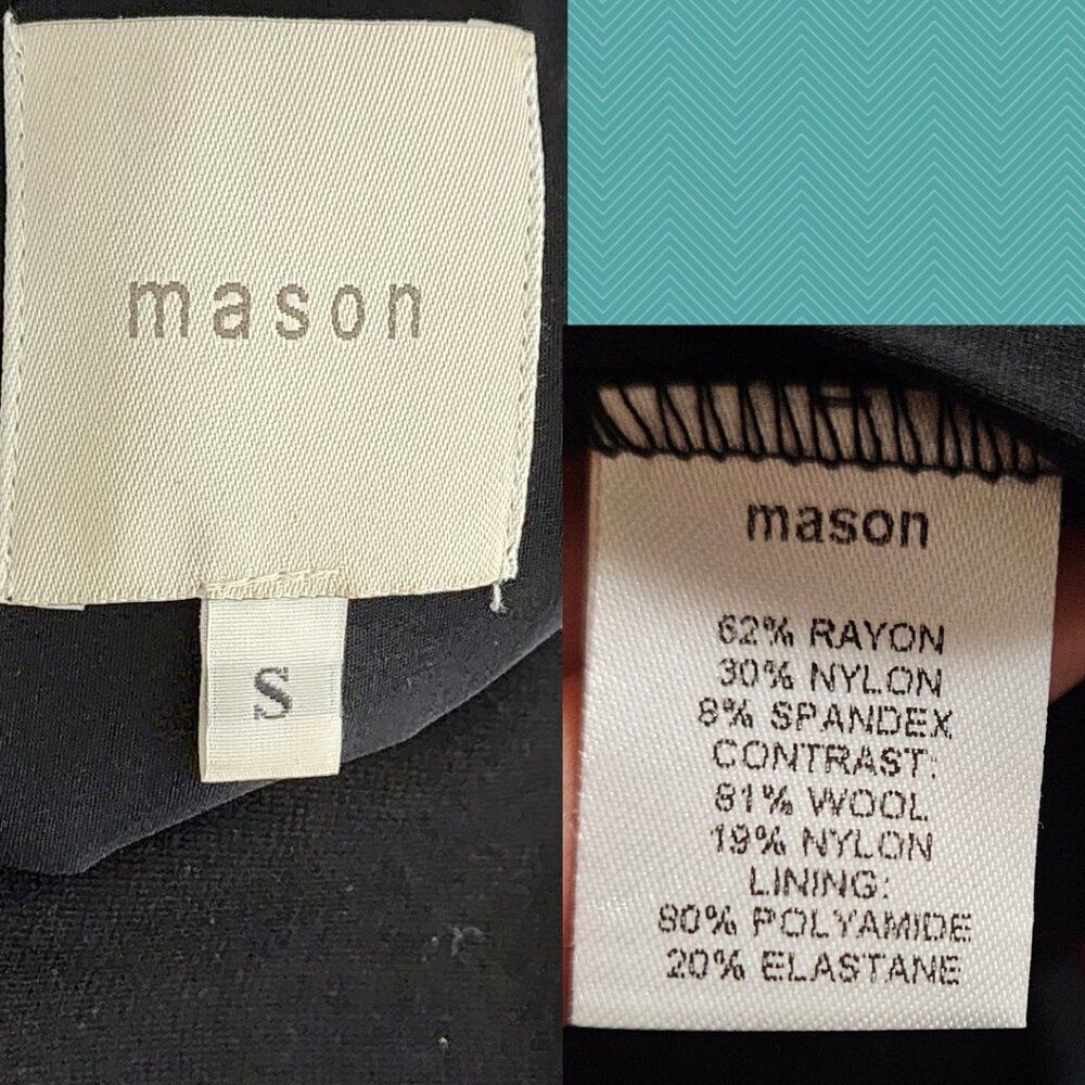 Other Michelle Mason Black Stretch Knit Asymmetrical Lace Hem Dre Size S / US 4 / IT 40 - 4 Thumbnail