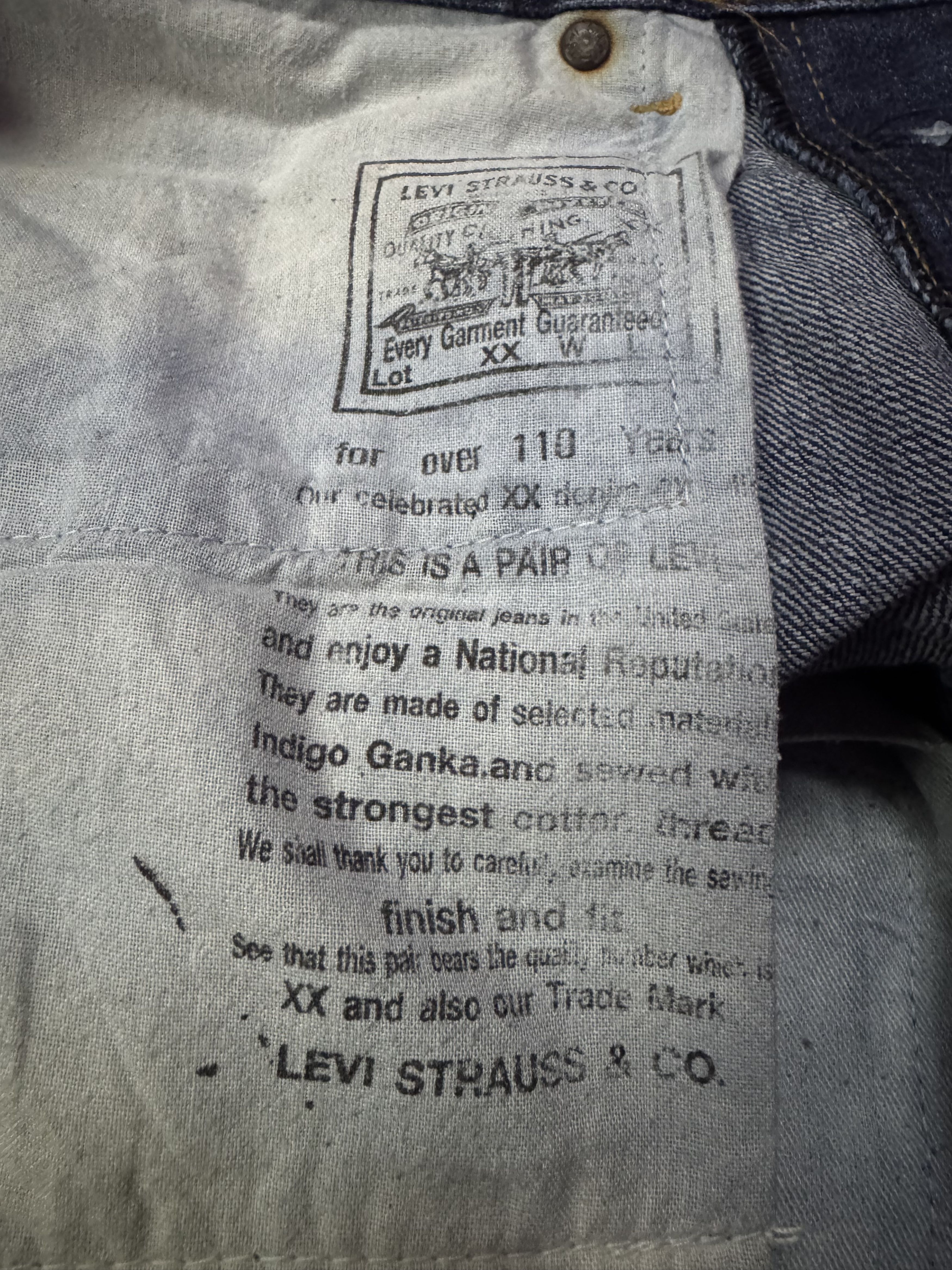 Levi's Levi’s 501xx Selvedge Denim Jeans Size US 29 - 8 Thumbnail