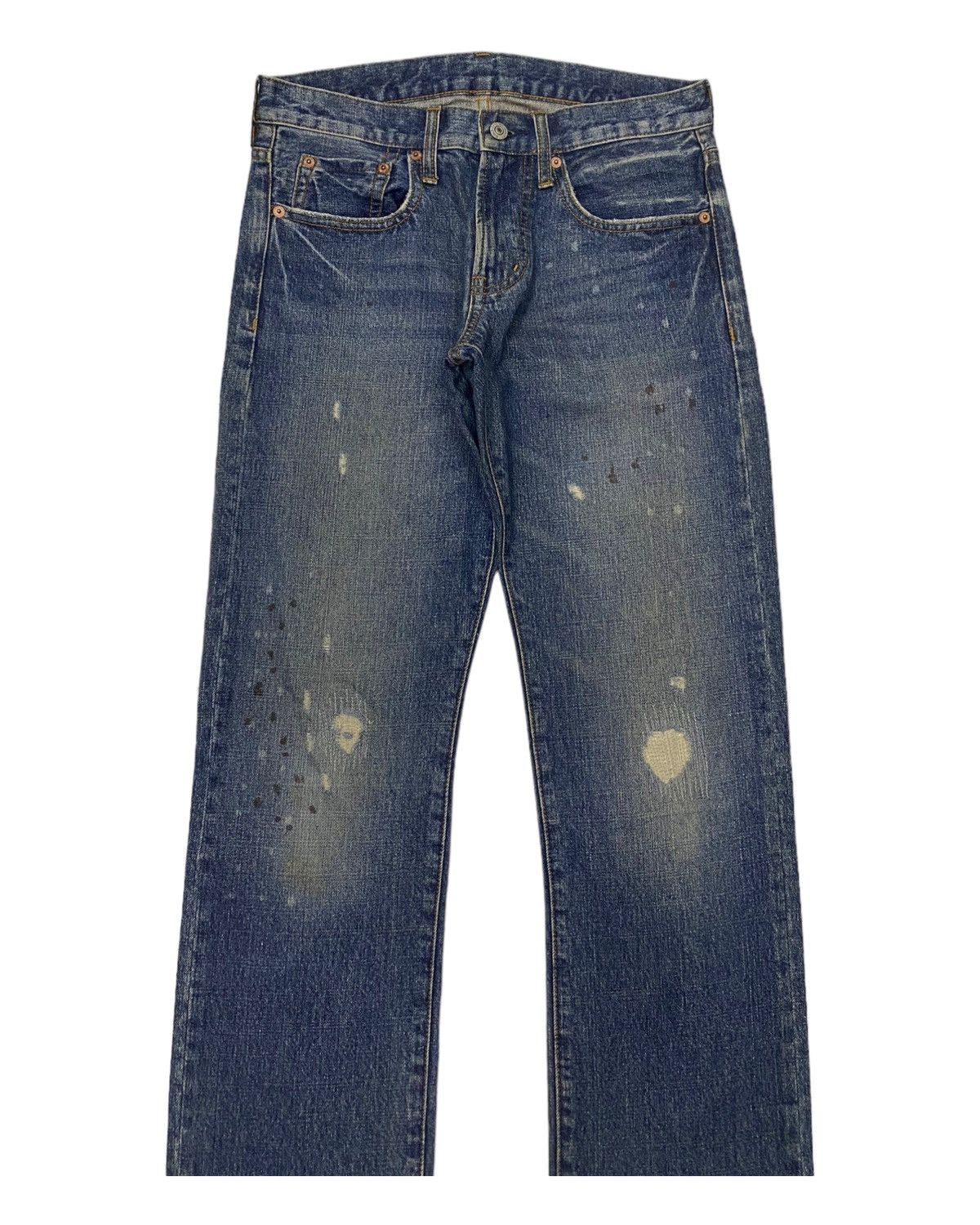 Undercover × Uniqlo 🔥JAPANESE BRAND UNIQLO DISTRESSED DENIM JEANS Size US 30 / EU 46 - 5 Thumbnail