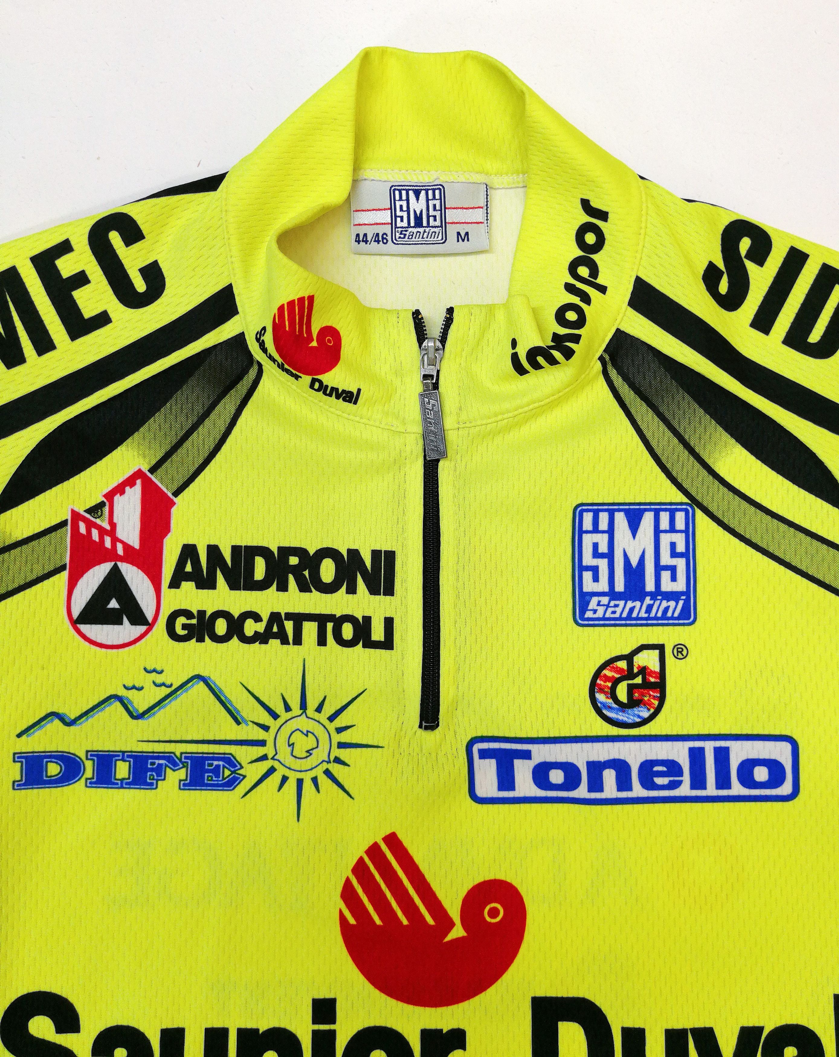 Vintage Vintage Santini Saunier Duval Cycling Jersey Sidermec Size US M / EU 48-50 / 2 - 5 Thumbnail