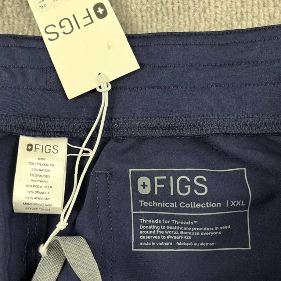 Vintage FIGS Pants Womens 2XL x 31" Navy Blue Livingstone Basic Technical Nurse Scrubs Size 40" / US 18 - 3 Thumbnail