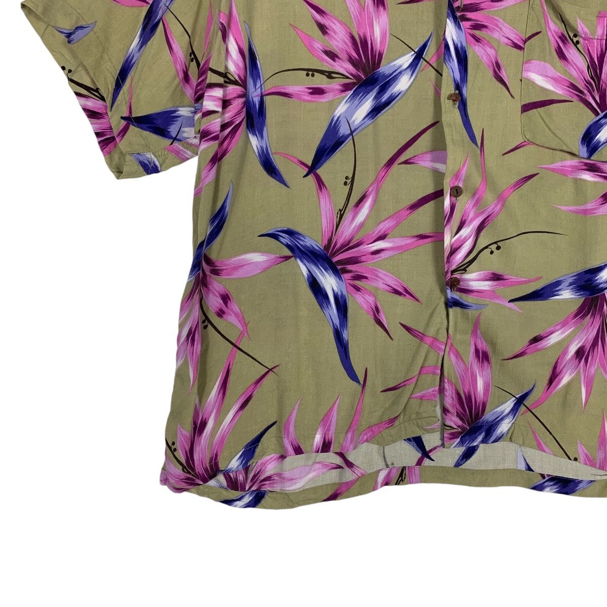 Other DODGEST Real Aloha Graphics 100 Rayon Button Shirt #1418-C64 Size US M / EU 48-50 / 2 - 3 Thumbnail