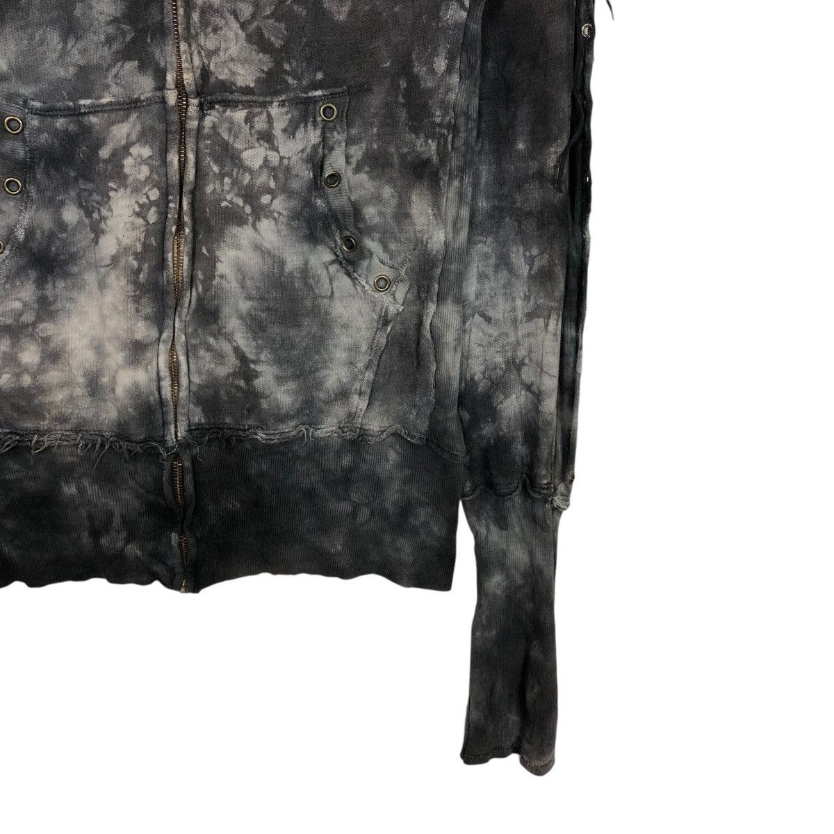 Vintage 🔥DISTRESSED PUNK BIKER ZIPPER JACKET MOON ACID WASH STYLE Size US M / EU 48-50 / 2 - 6 Thumbnail