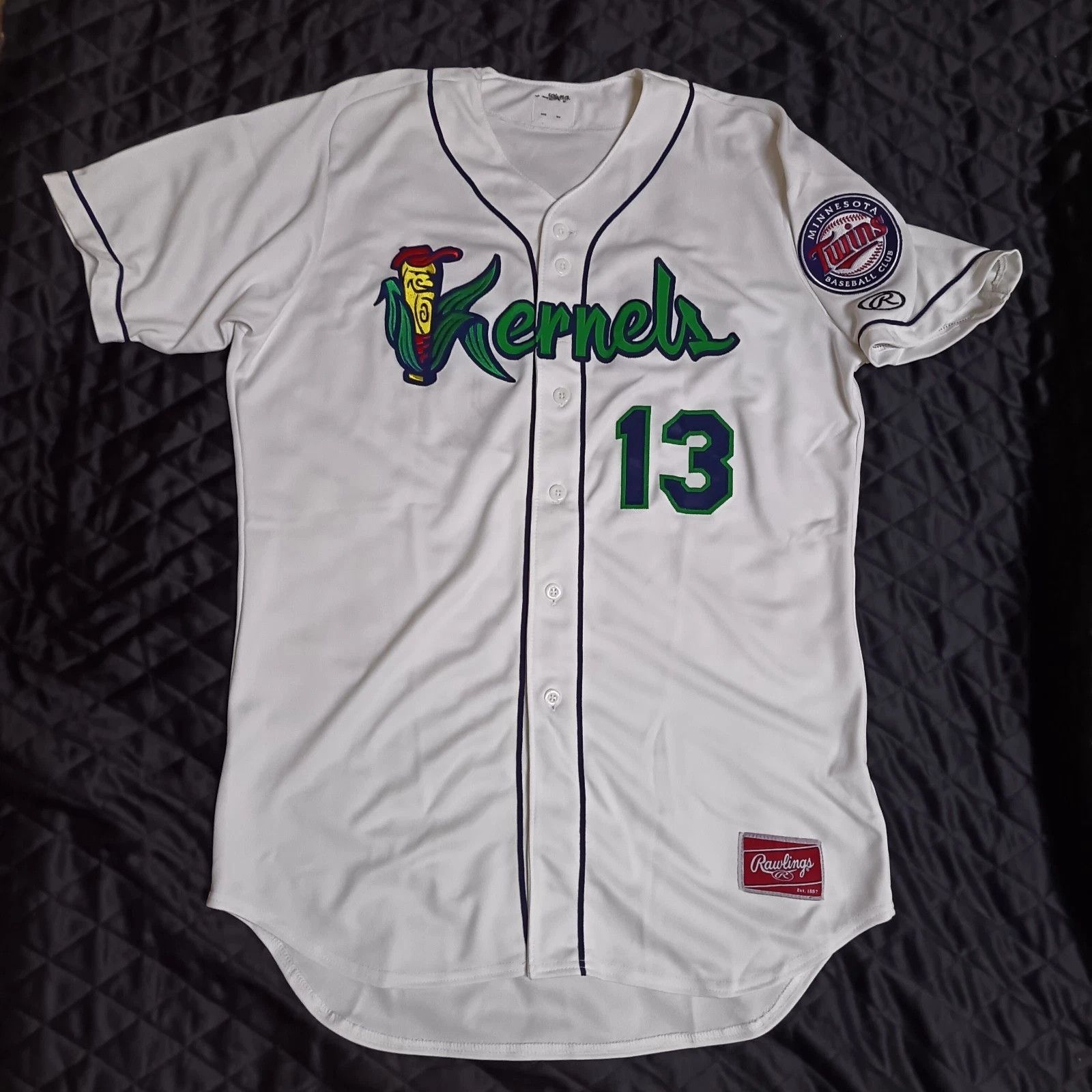 Other Rawlings Cedar Rapids Kernels MLB Match Worn Baseball Jersey Size US L / EU 52-54 / 3 - 1 Thumbnail
