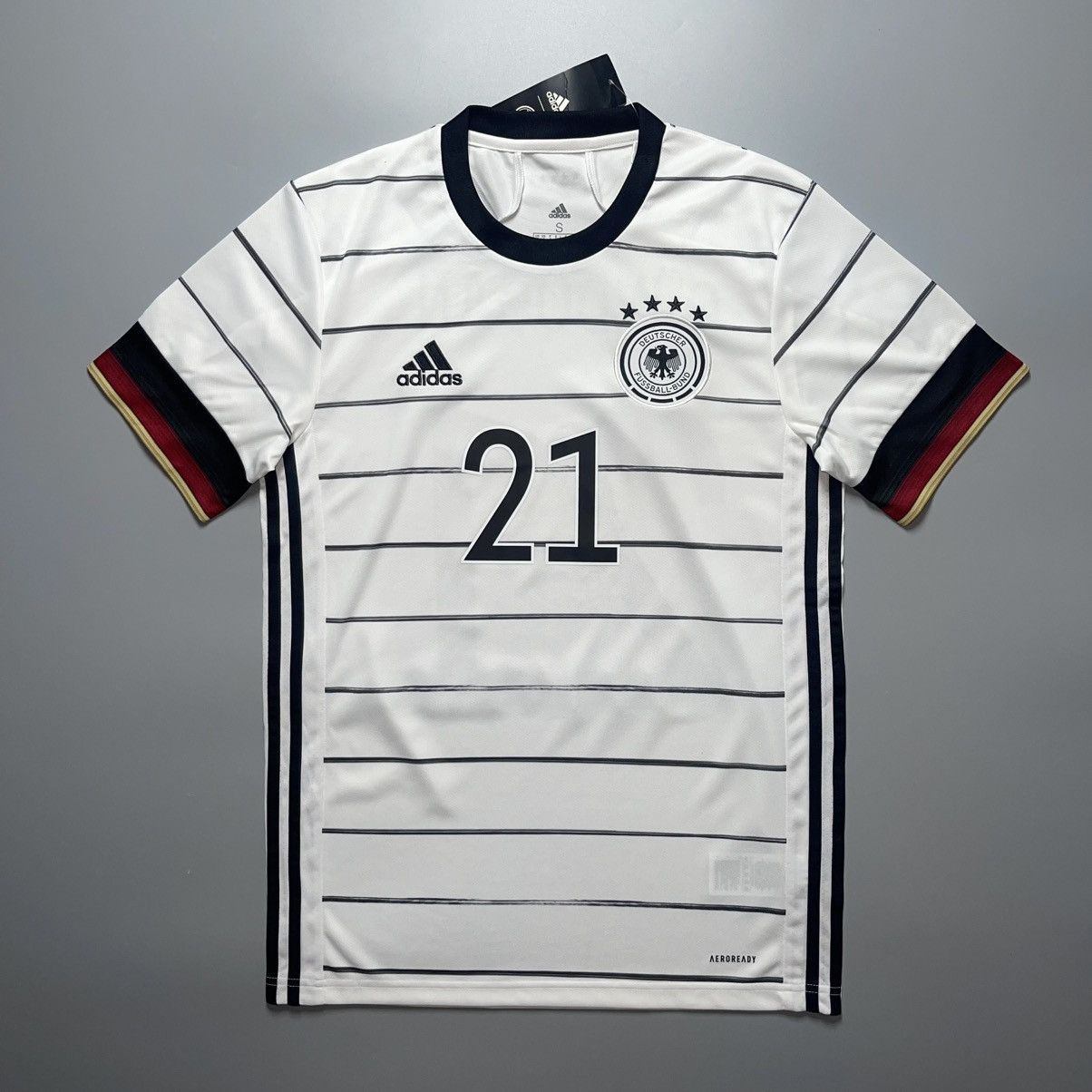 Adidas GERMANY ADIDAS 2020 EURO FOOTBALL HOME JERSEY #21 GUNDOGAN Size US S / EU 44-46 / 1 - 2 Thumbnail