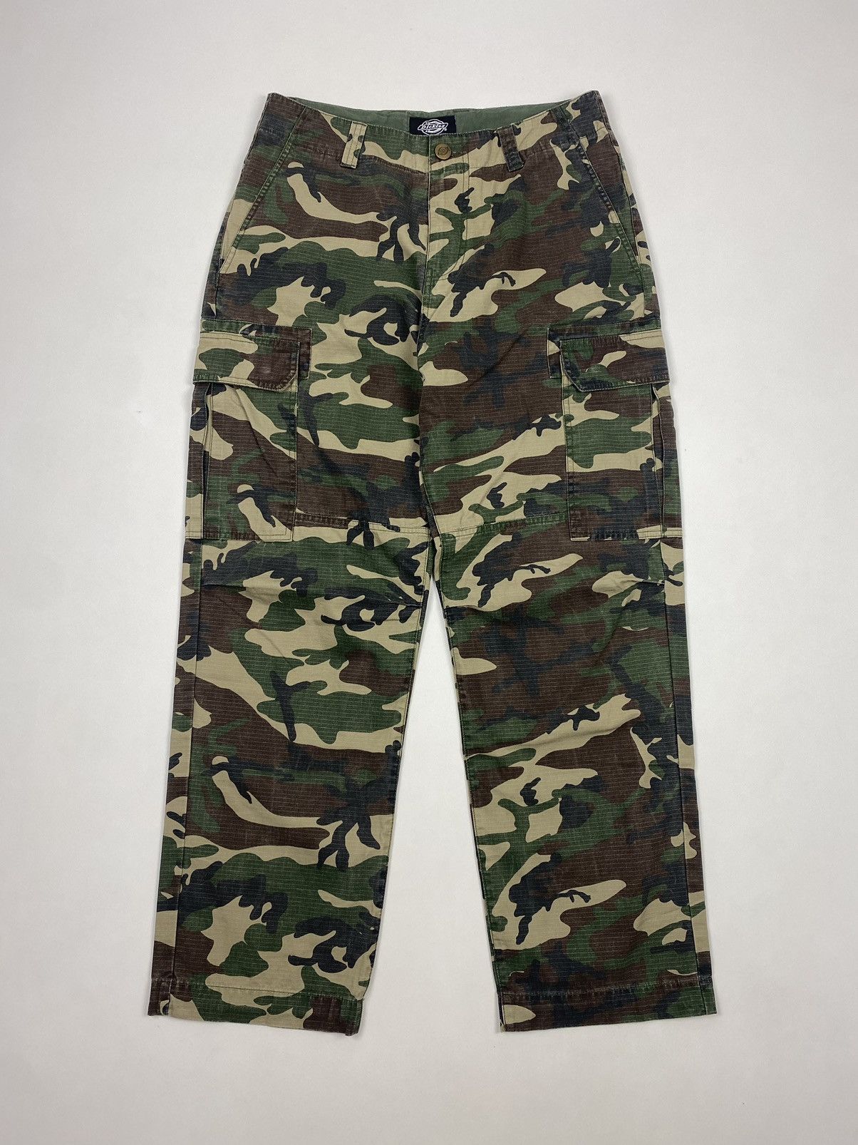 Dickies Dickies Woodland Camo Ripstop Baggy Cargo Pants Size US 32 / EU 48 - 3 Thumbnail