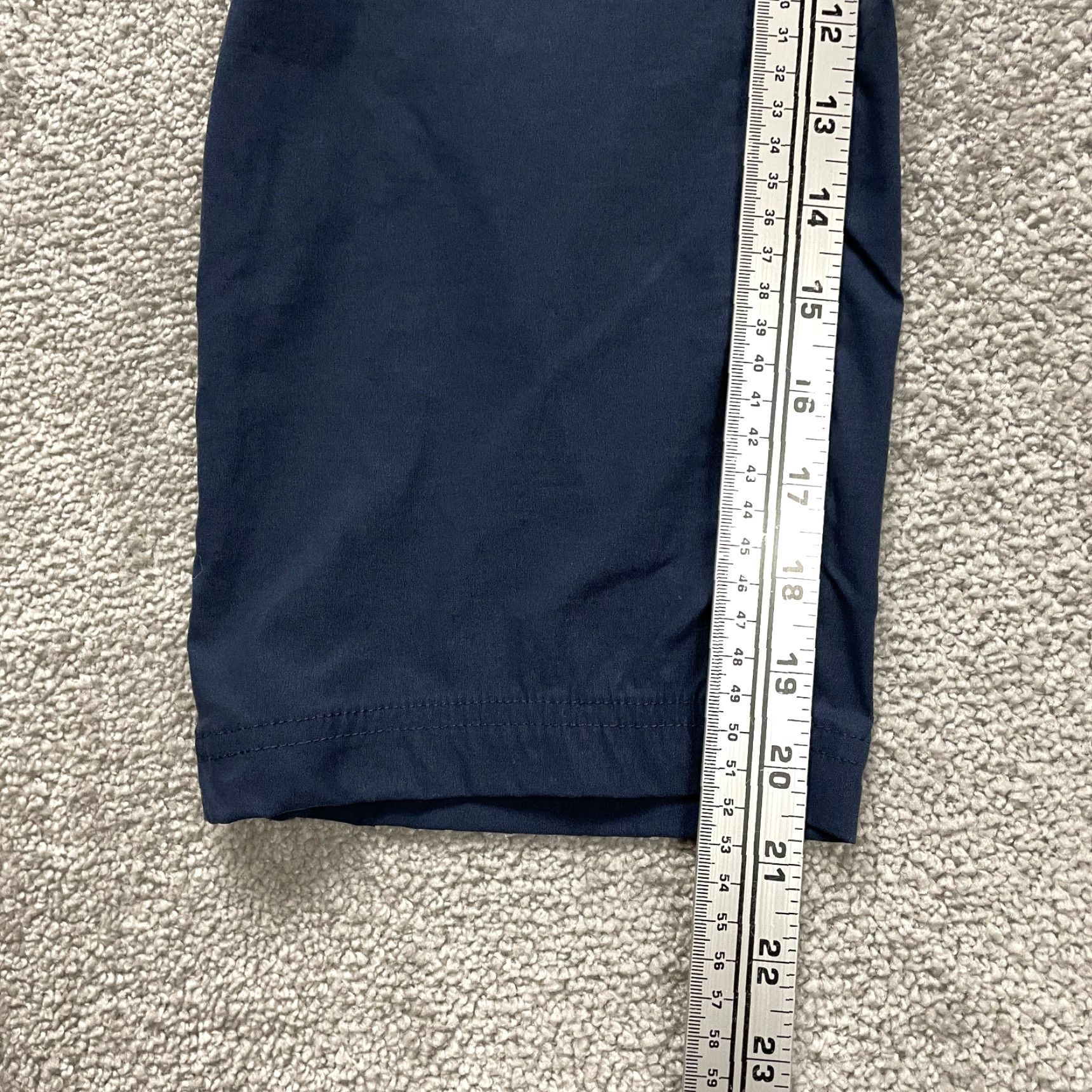 Eddie Bauer VINTAGE Eddie Bauer Womens Cropped Pants 10 Blue Solid Casual Activewear Travel Lightweight Stretch 34x21 Ladies Size 32" / US 10 / IT 46 - 5 Thumbnail