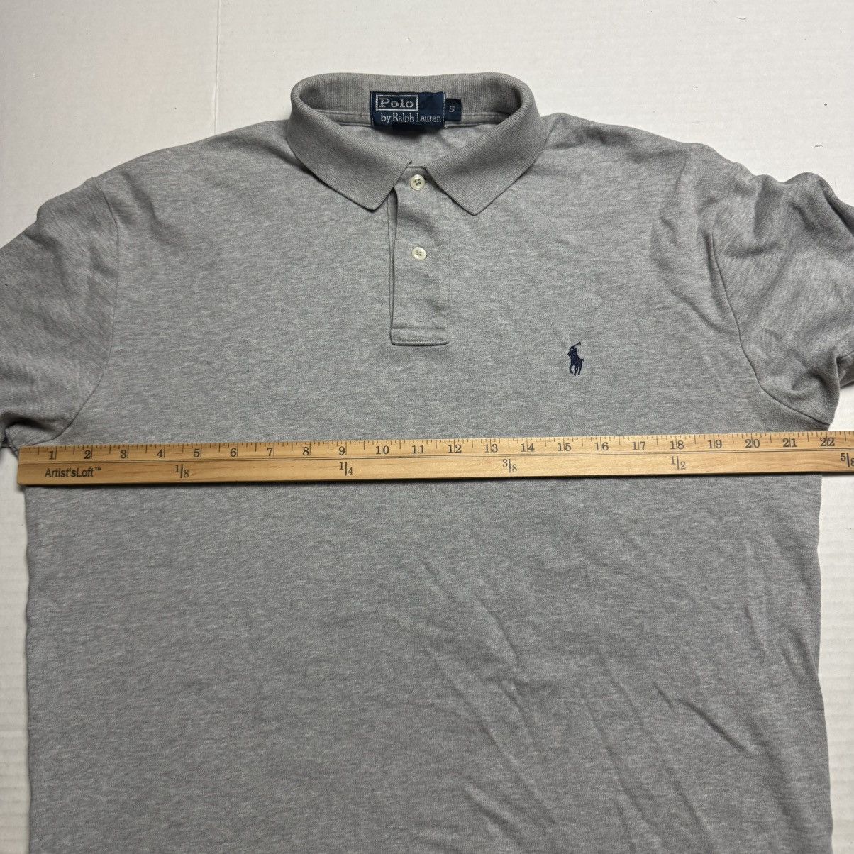 Polo Ralph Lauren Vintage Polo Ralph Lauren Long Tail Polo Shirt In Gray Sz: S Size US S / EU 44-46 / 1 - 7 Thumbnail
