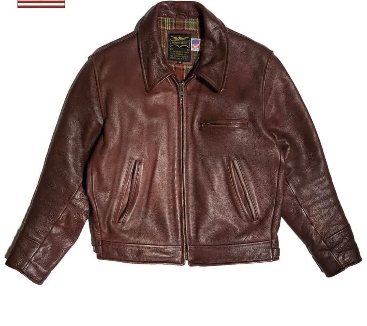 Human Being Leather Jacket Grailed