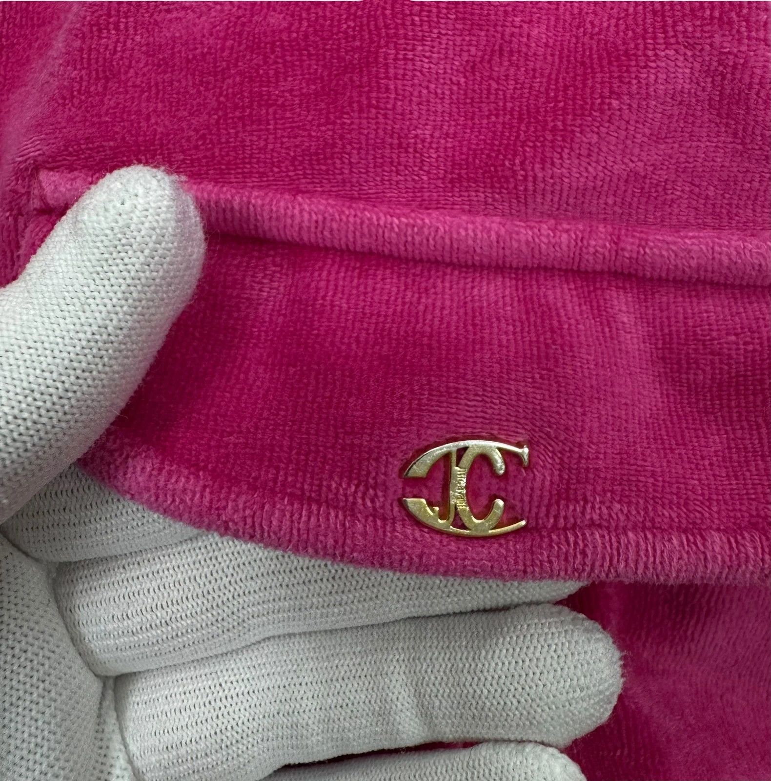 Just Cavalli Just Cavalli Pink Velour Pants size L Size 30" / US 8 / IT 44 - 16 Thumbnail