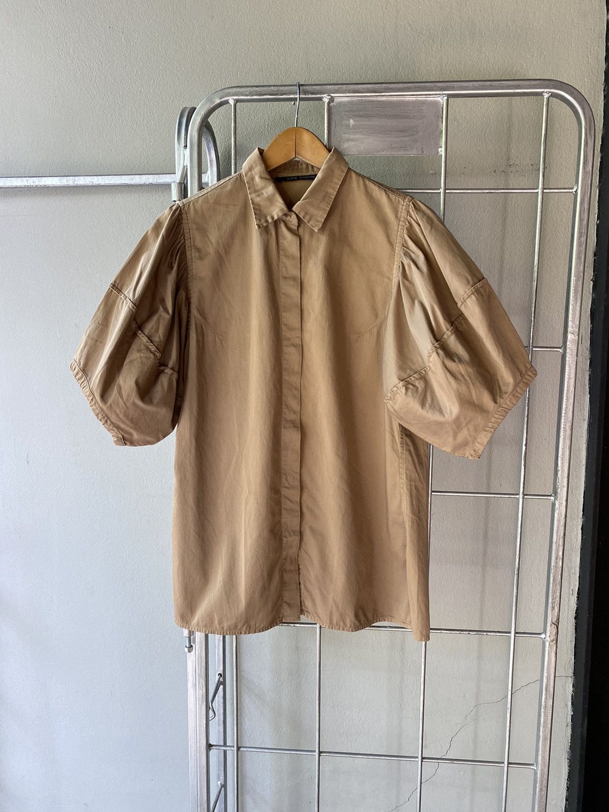 SOFIE D'HOORE Brown Puff-Sleeve Blouse