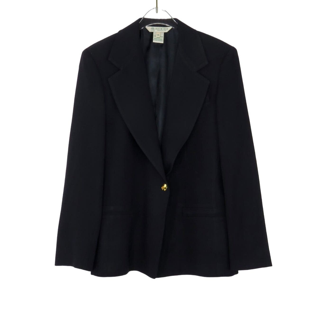 Vintage Vintage Navy Blue Formal Blazer Jacket Gold Buttons Medium Size M / US 6-8 / IT 42-44 - 3 Thumbnail