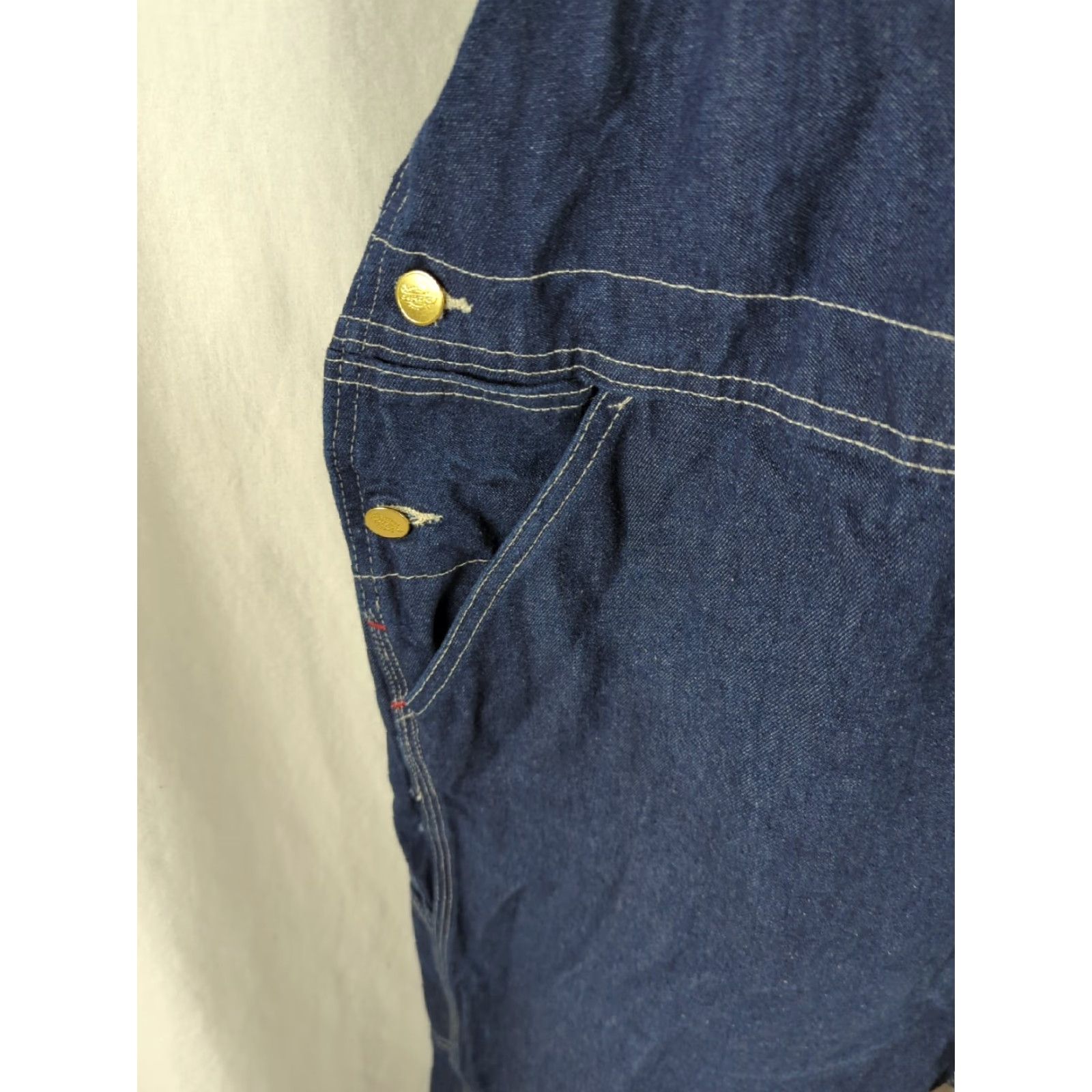 Dickies Dickies Overalls Mens 42x30 Denim Blue Bib Coveralls Carpenter Work Jeans Retro 90s Fans Mens Size US 42 / EU 58 - 3 Thumbnail
