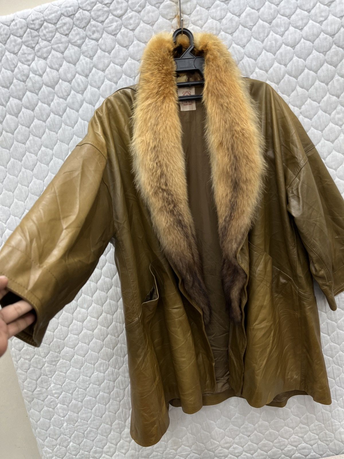 Loewe 🔥🔥🔥ARCHIVE LOEWE LEATHER COAT WITH FUR Size M / US 6-8 / IT 42-44 - 11 Thumbnail