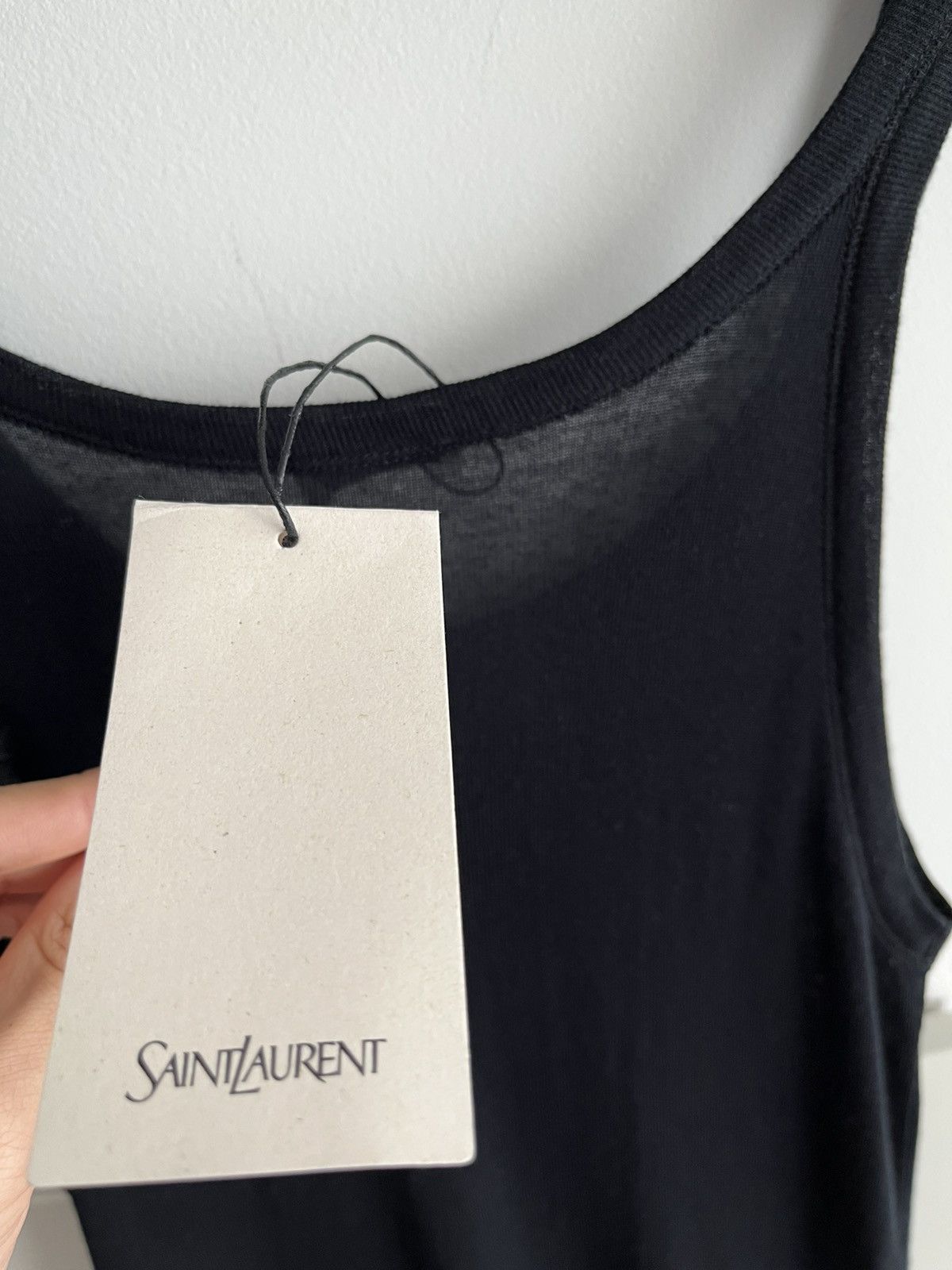 Saint Laurent Paris Rare Super Runway Saint Laurent Skinny Cashmere Tank Top Size US L / EU 52-54 / 3 - 10 Thumbnail