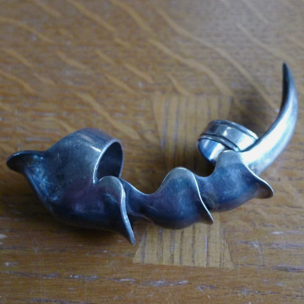 Other rmor Ring Articulated Armor Sterling Silver .925 Size ONE SIZE - 2 Thumbnail