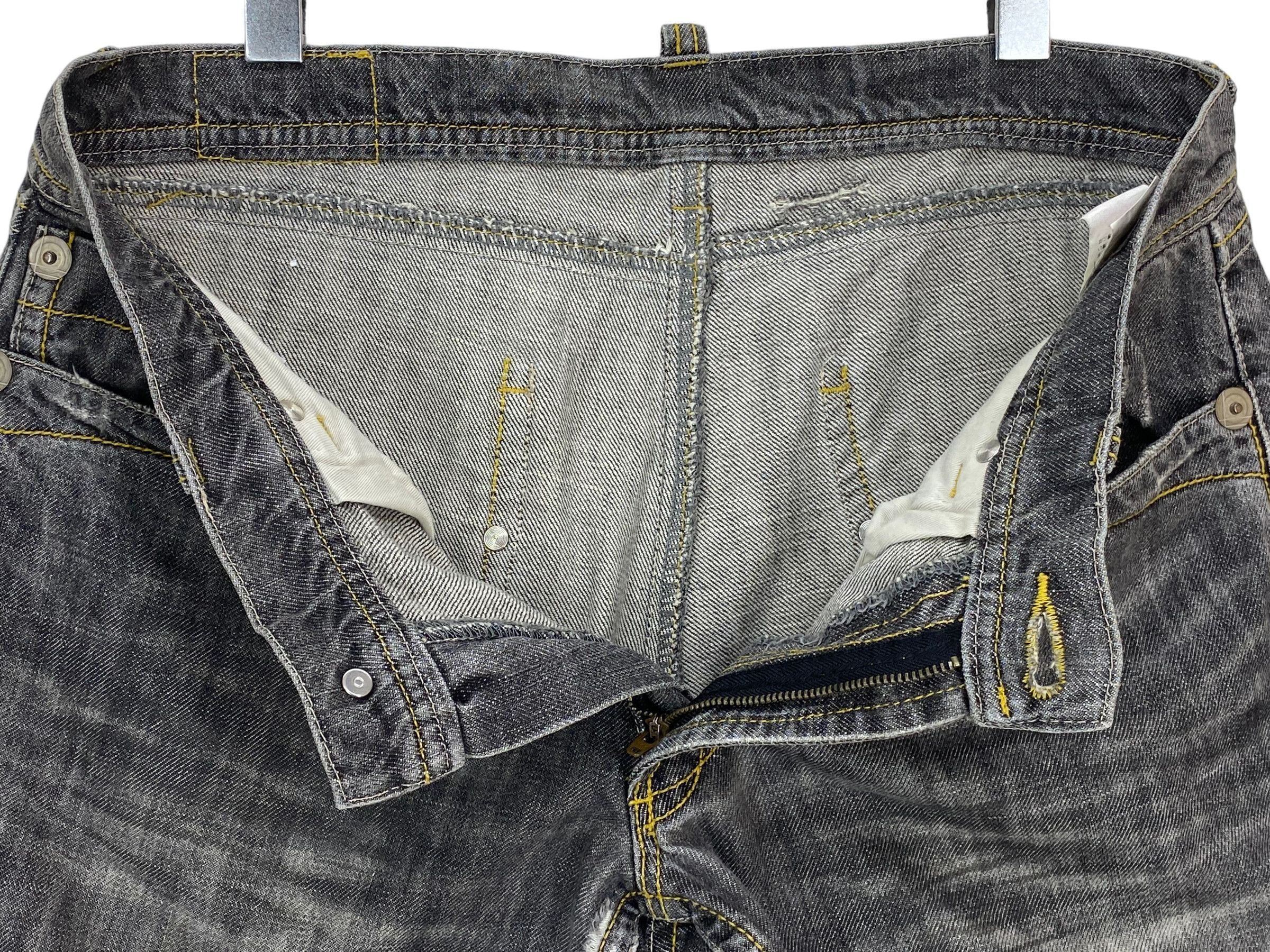 Japanese Brand Comme Ca Du Mode Jeans Twisted Seam Flare Jeans Size 34" / US 12 / IT 48 - 9 Thumbnail