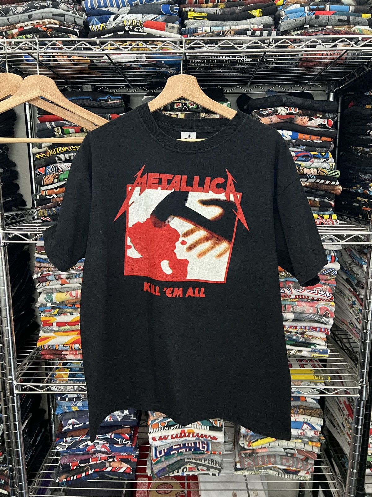Metallica 2009 Metallica Kill Em All Mexico Tour Bootleg Band Tee Size US L / EU 52-54 / 3 - 1 Thumbnail
