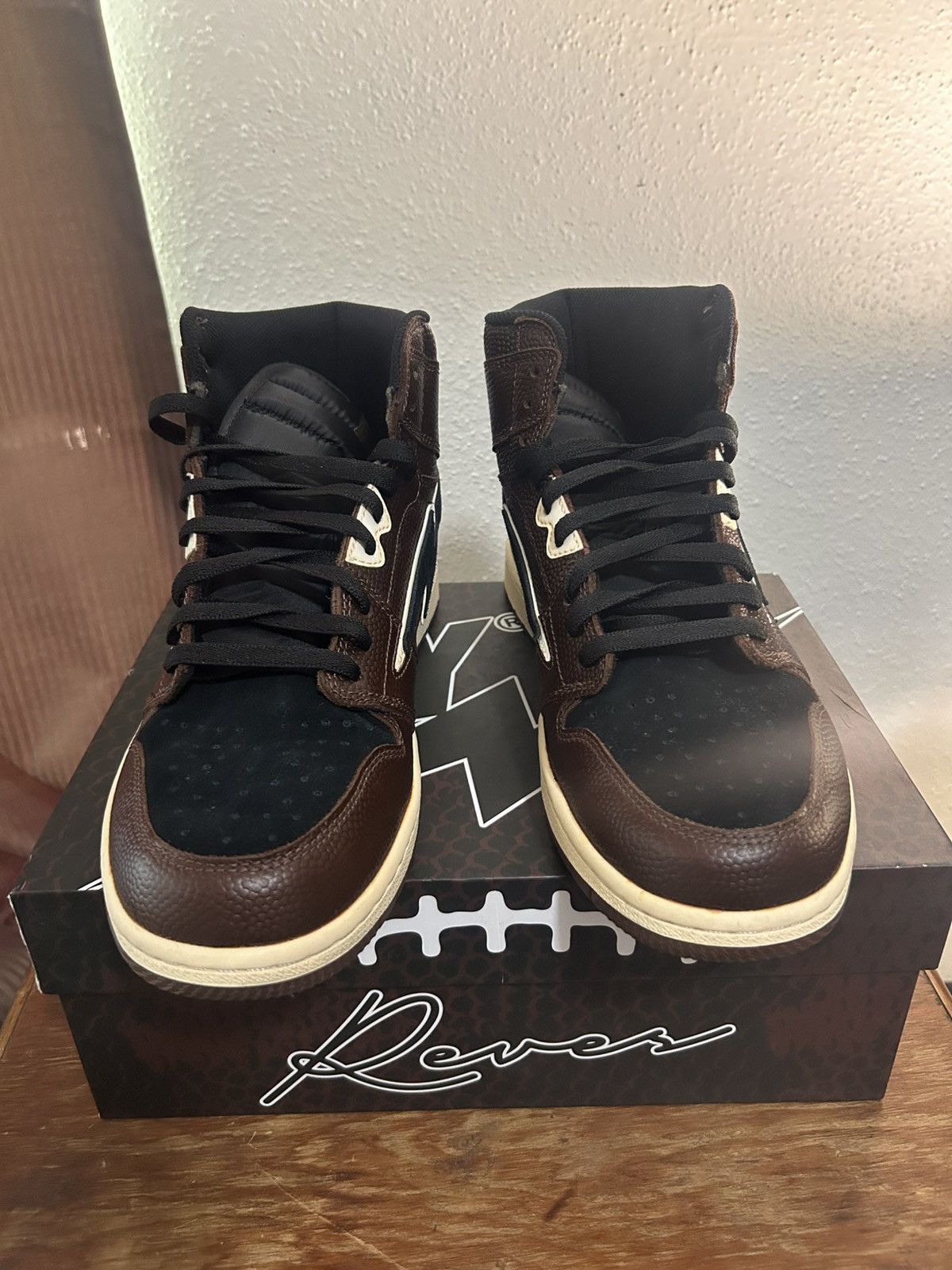 Reves Paris Reves Sport / KIY ‘85 HI UMBER BROWN/BLACK ‘Pigskin’ Size US 11.5 / EU 44-45 - 4 Thumbnail
