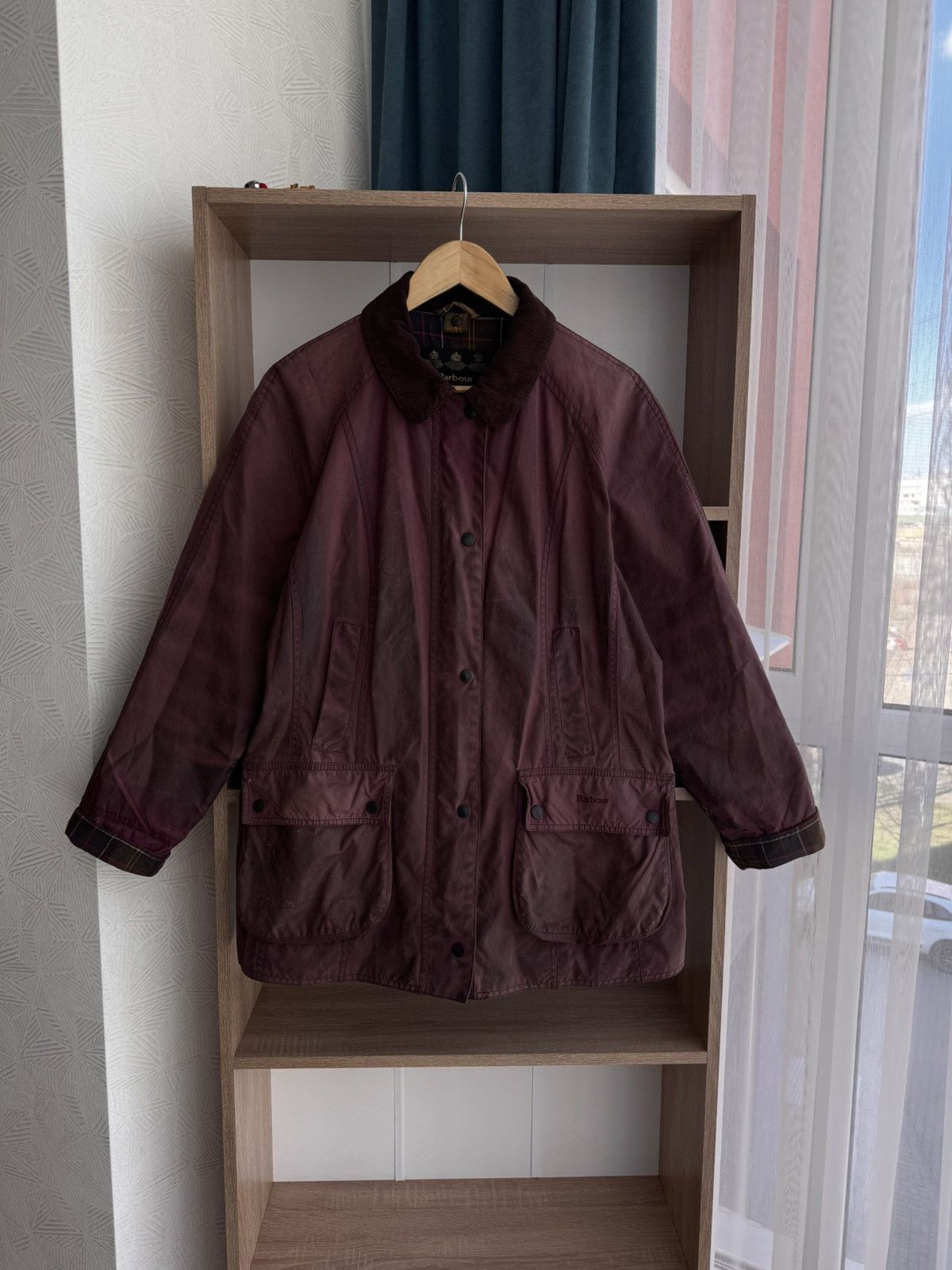Barbour × Vintage Vintage Barbour Tartan Classic W’ Beadnell Wax Jacket Size XXL / US 16-18 / IT 52-54 - 5 Thumbnail