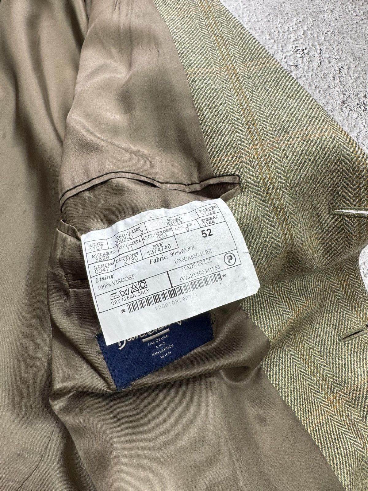 Ermenegildo Zegna Ermenegildo Zegna Green Tweed Blazer Wool Cashmere Jacket 52 Size US L / EU 52-54 / 3 - 9 Thumbnail