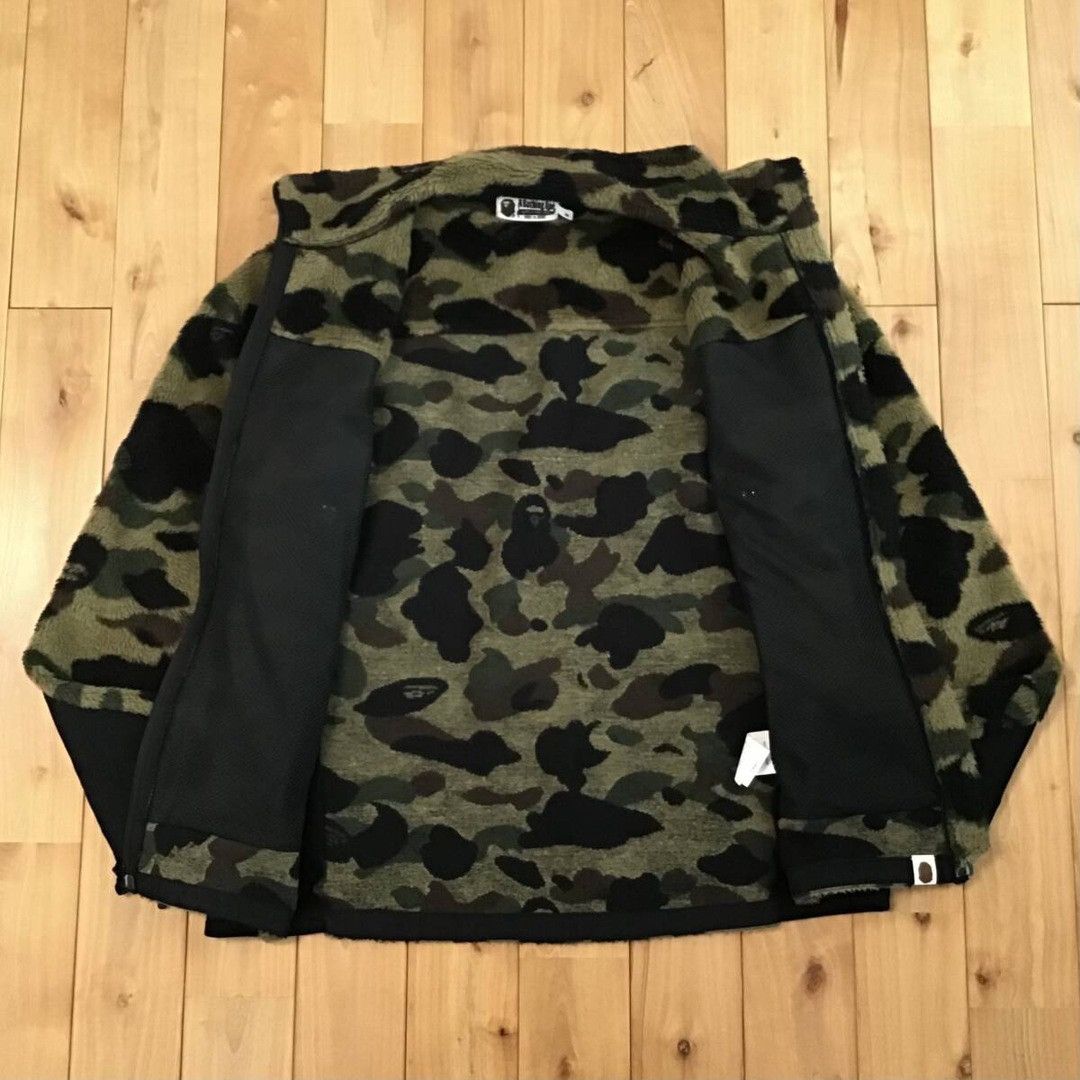 Bape BAPE Fleece jacket 1st camo green x black a bathing ape Size US M / EU 48-50 / 2 - 6 Thumbnail