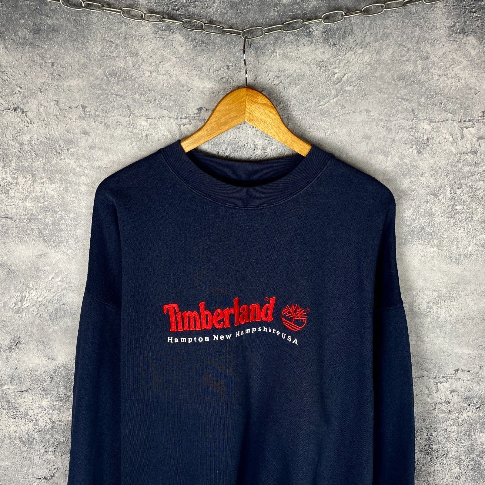 Timberland Timberland Big Logo Sweatshirt Size XL Blue Long Sleeve ` Size US XL / EU 56 / 4 - 2 Thumbnail