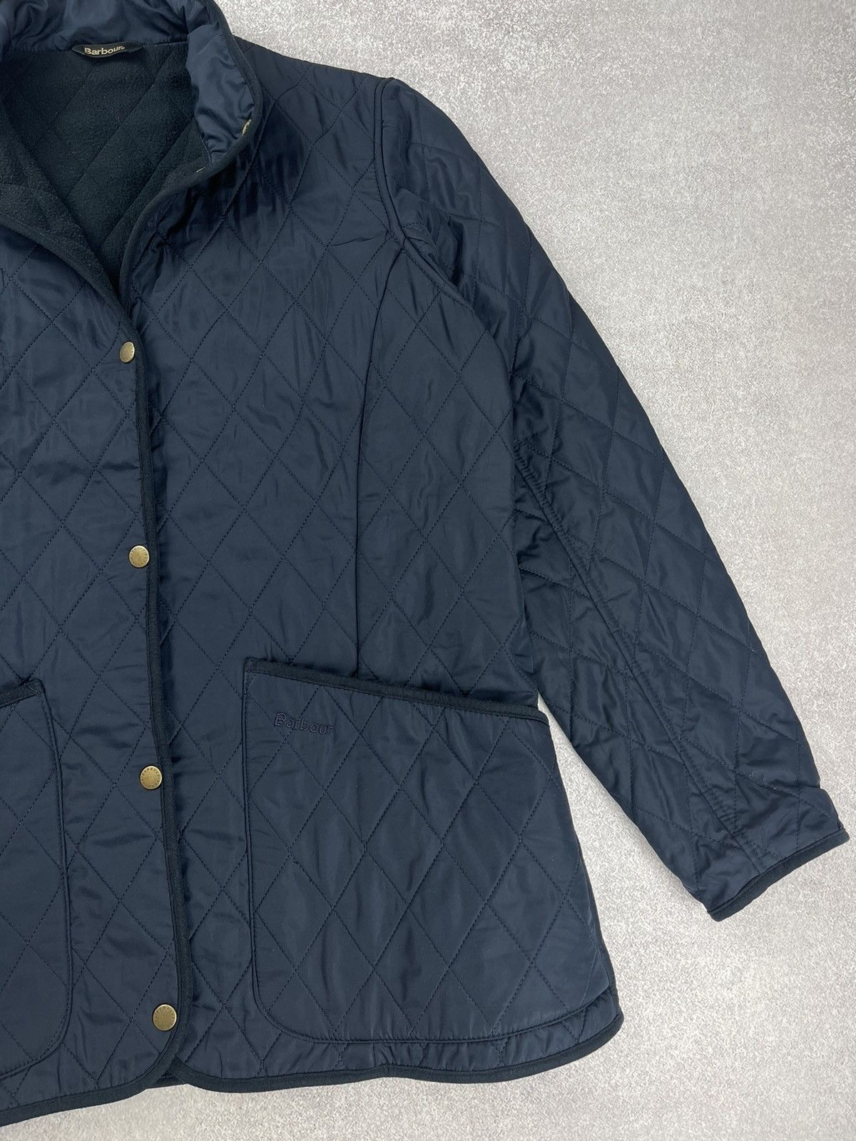 Barbour Women’s Barbour Combe Polarquilt Navy Jacket Size UK 16 Size XL / US 12-14 / IT 48-50 - 2 Thumbnail