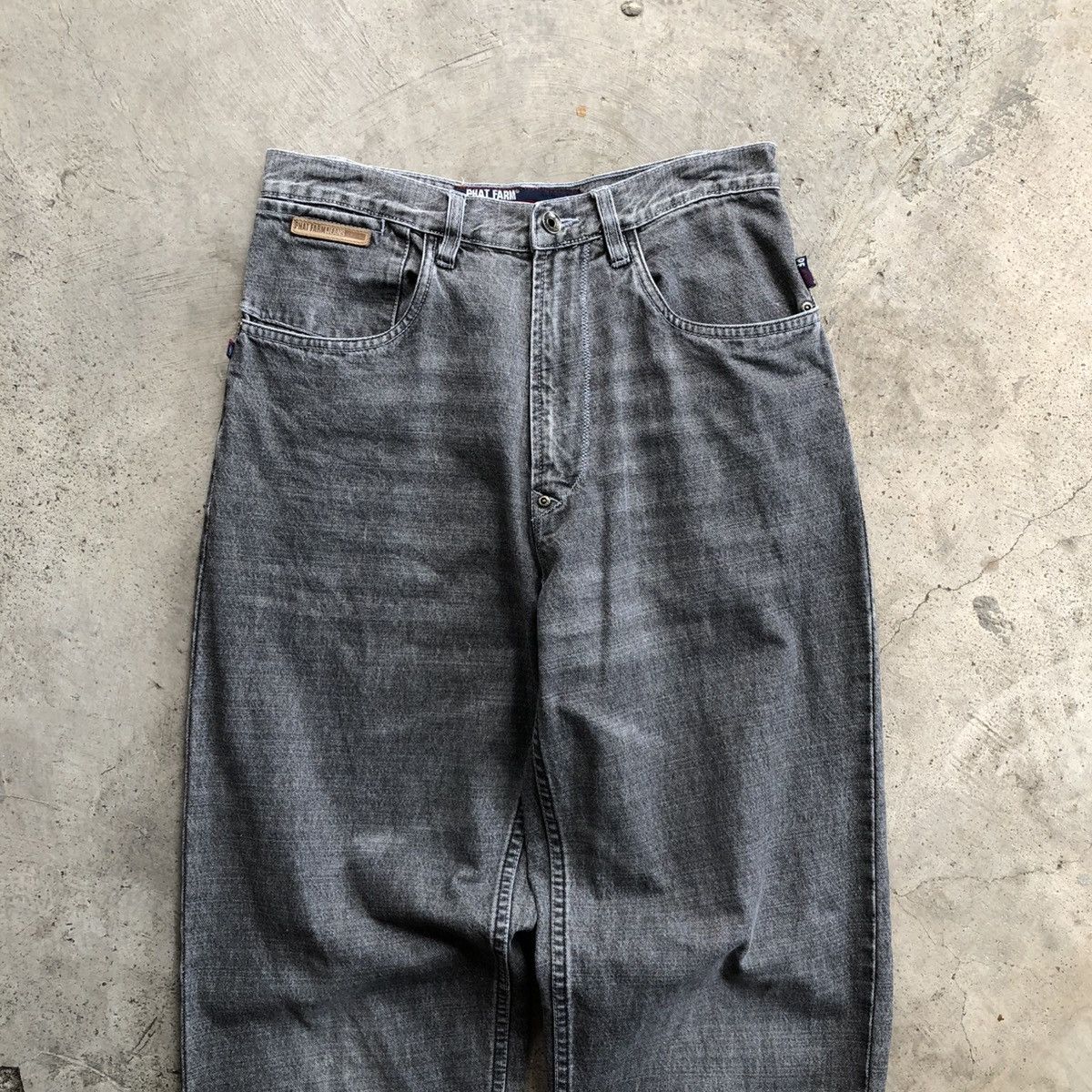 Phat Farm PHAT FARM Baggy Washed Black Jeans Size US 30 / EU 46 - 3 Thumbnail