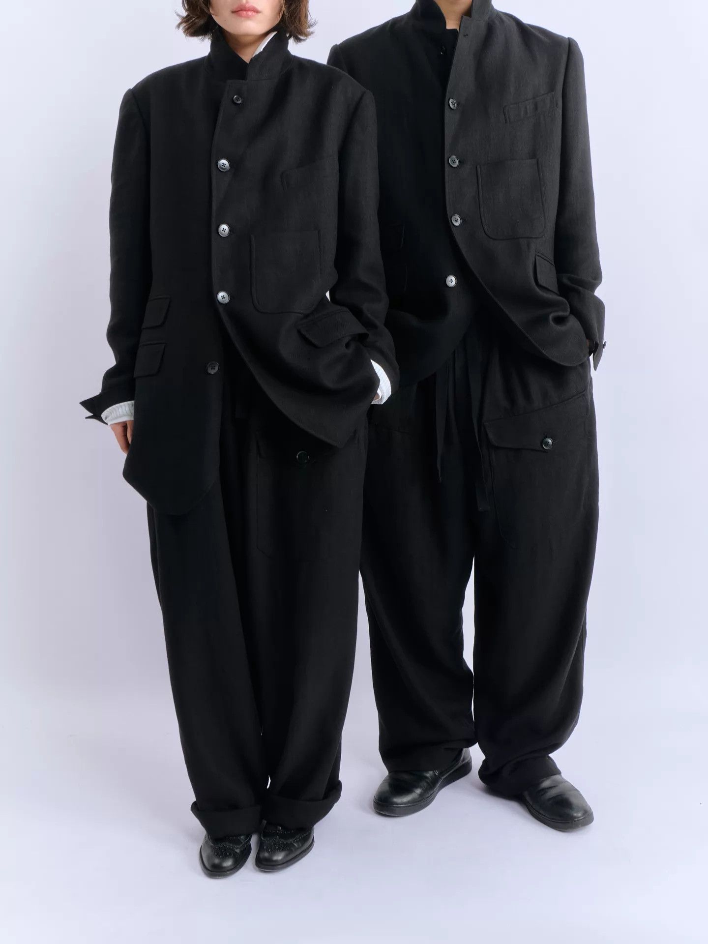 Other YUKIO SATO Ramie Tencel 5-Pkt Sack Jacket Yohji-Inspired Size US L / EU 52-54 / 3 - 2 Thumbnail
