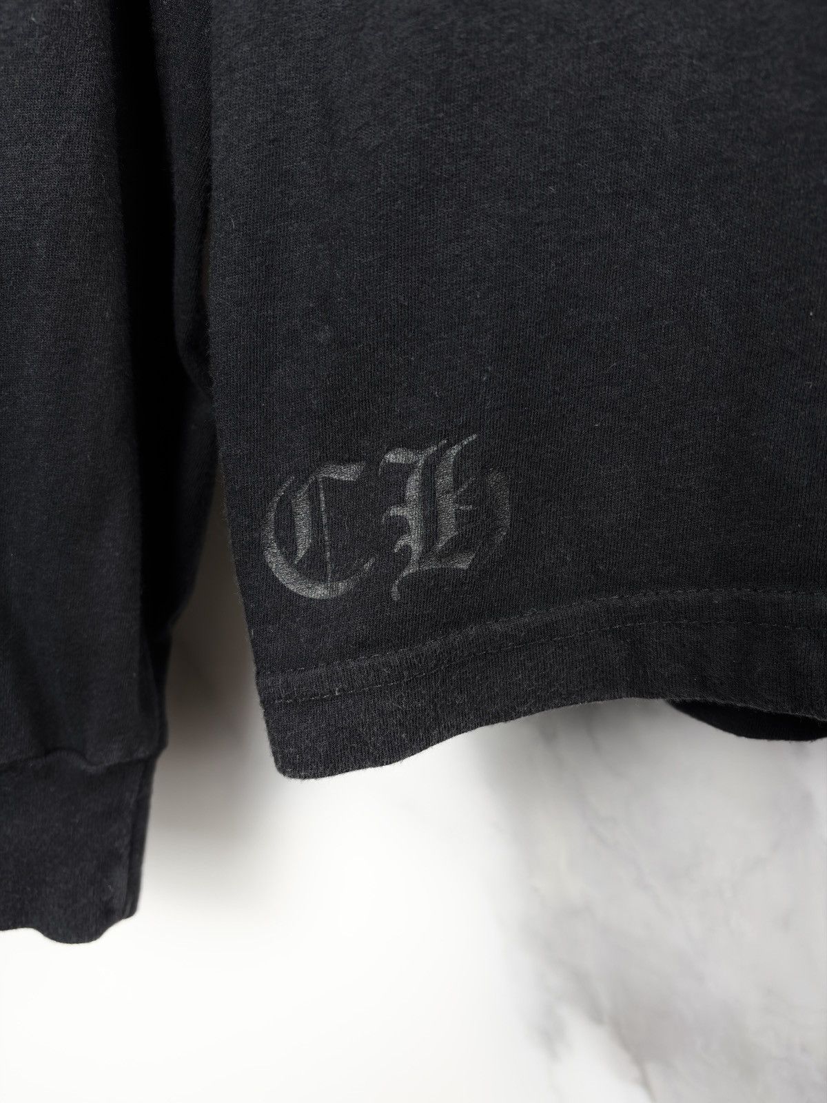 Chrome Hearts Chrome Hearts Back Logo Scroll Plus Longsleeve Tshirt Black Size US L / EU 52-54 / 3 - 8 Thumbnail