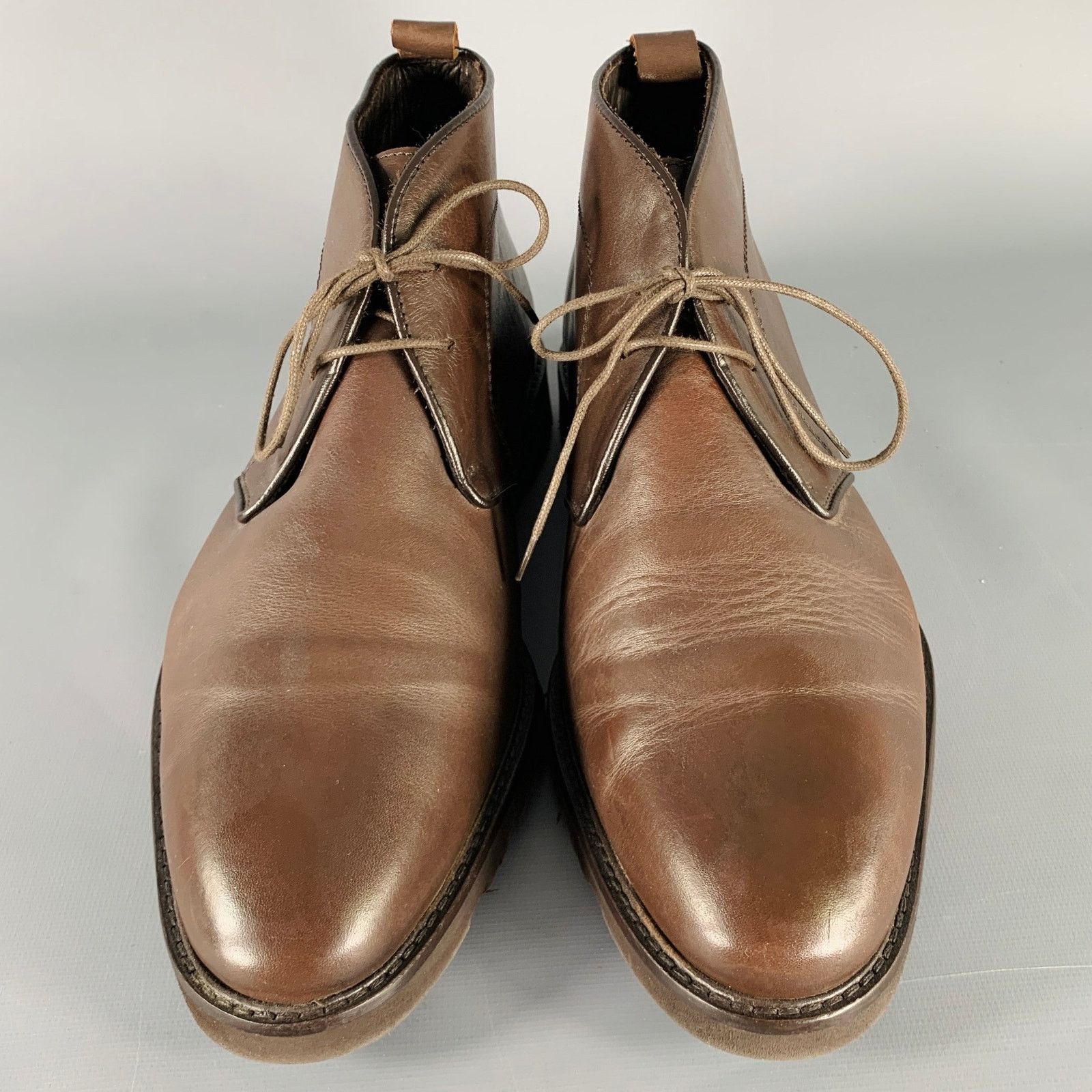 Bruno Magli BRUNO MAGLI Size 10 Brown Leather Lace-Up Ankle Boots Size US 10 / EU 43 - 4 Thumbnail