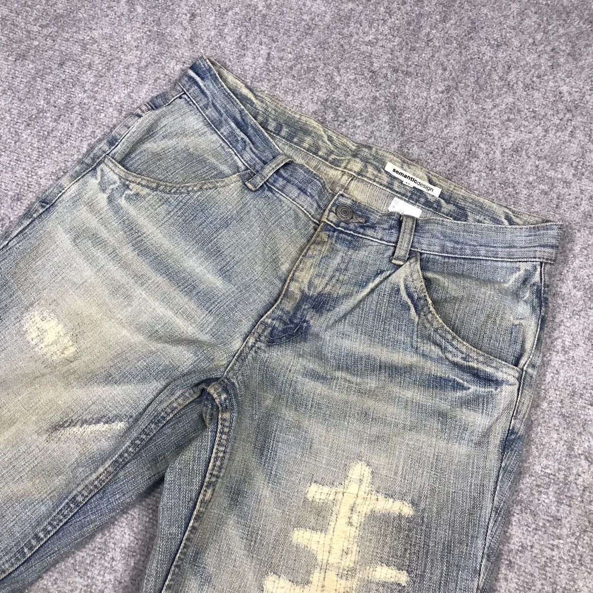 Japanese Brand SEMANTICDESIGN JAPAN DENIM BAGGY BOOT CUT PANTS Size US 32 / EU 48 - 7 Thumbnail
