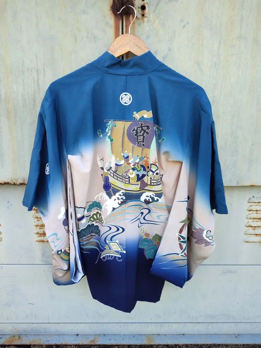 Vintage Vintage Japanese Haori Kimono Jacket with TreasureShip Print Size US M / EU 48-50 / 2 - 1 Thumbnail