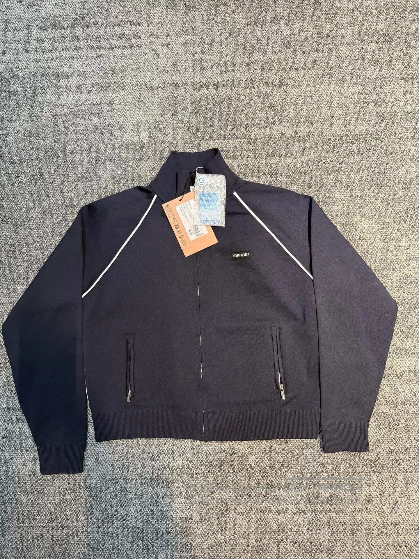Miu Miu MiuMiu Nylon Fleece Cardigan 40. Size S / US 4 / IT 40 - 1 Thumbnail