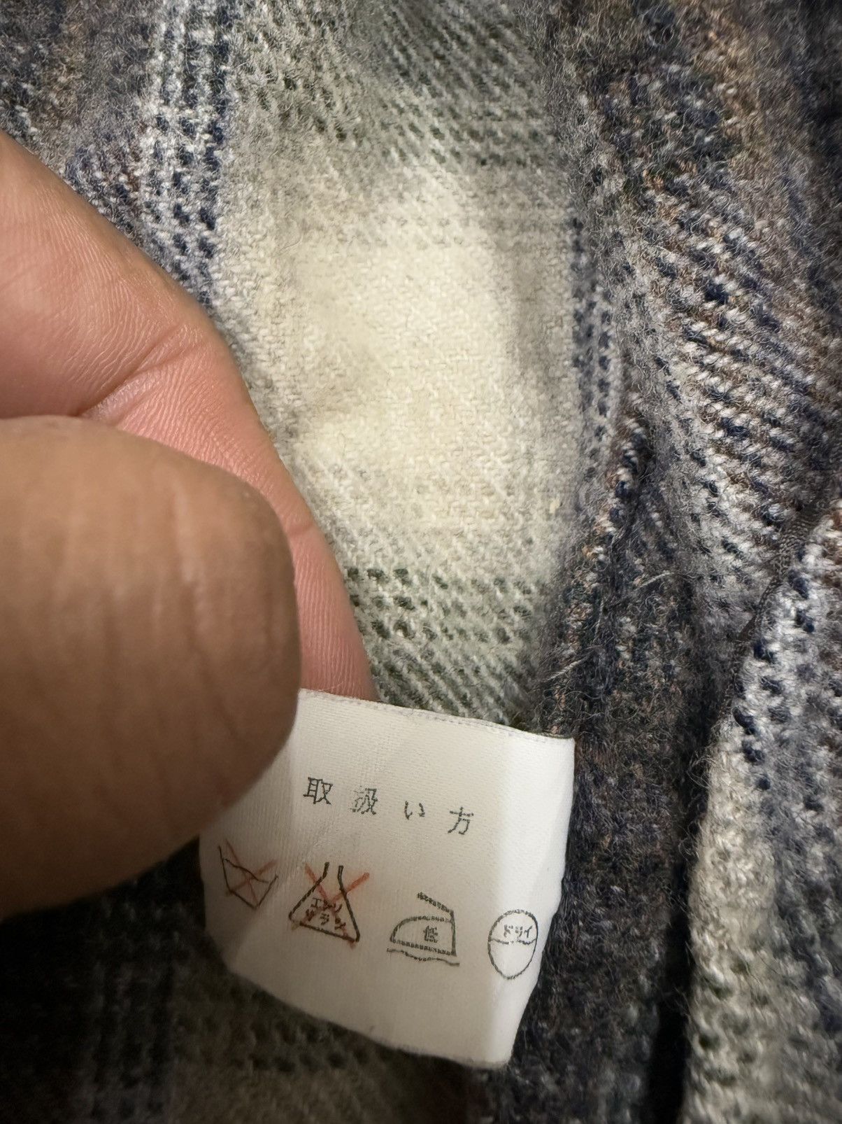Japanese Brand × Uniqlo × Vintage Vintage 90s Uniqlo Plaid Tweed Chekered Flanel Wool Jacket Size US L / EU 52-54 / 3 - 10 Thumbnail