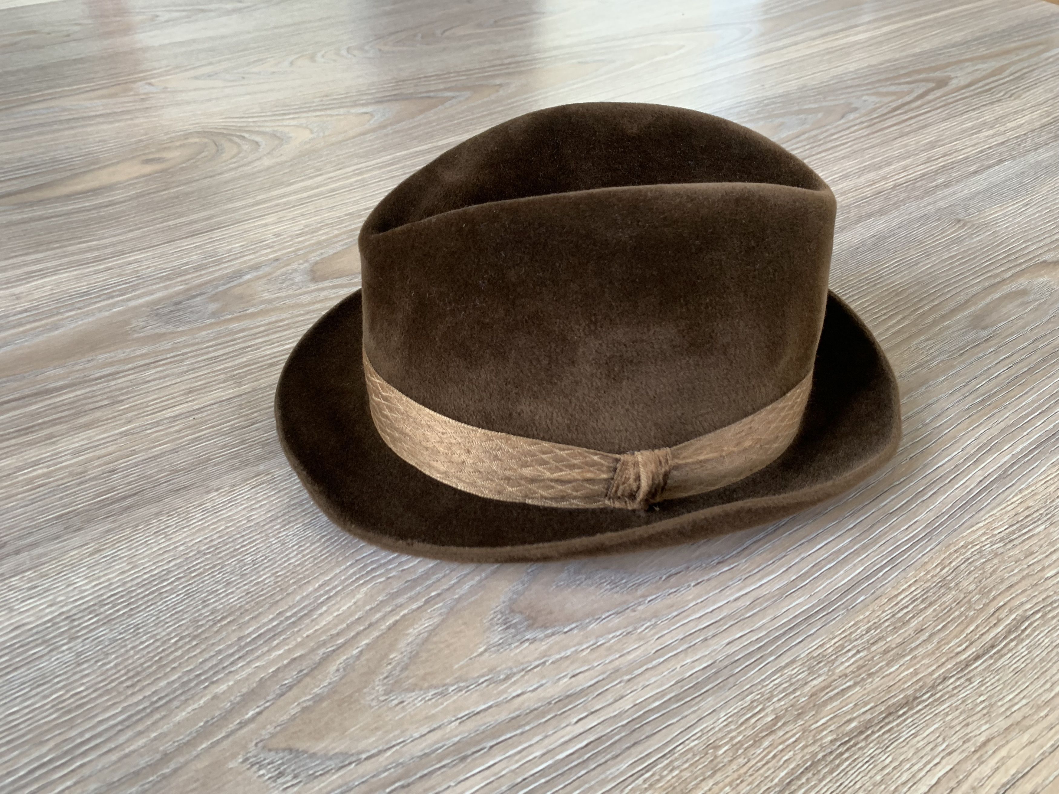 Designer Vintage Rare Retro Dunn & Co Velour Hat Size ONE SIZE - 3 Thumbnail