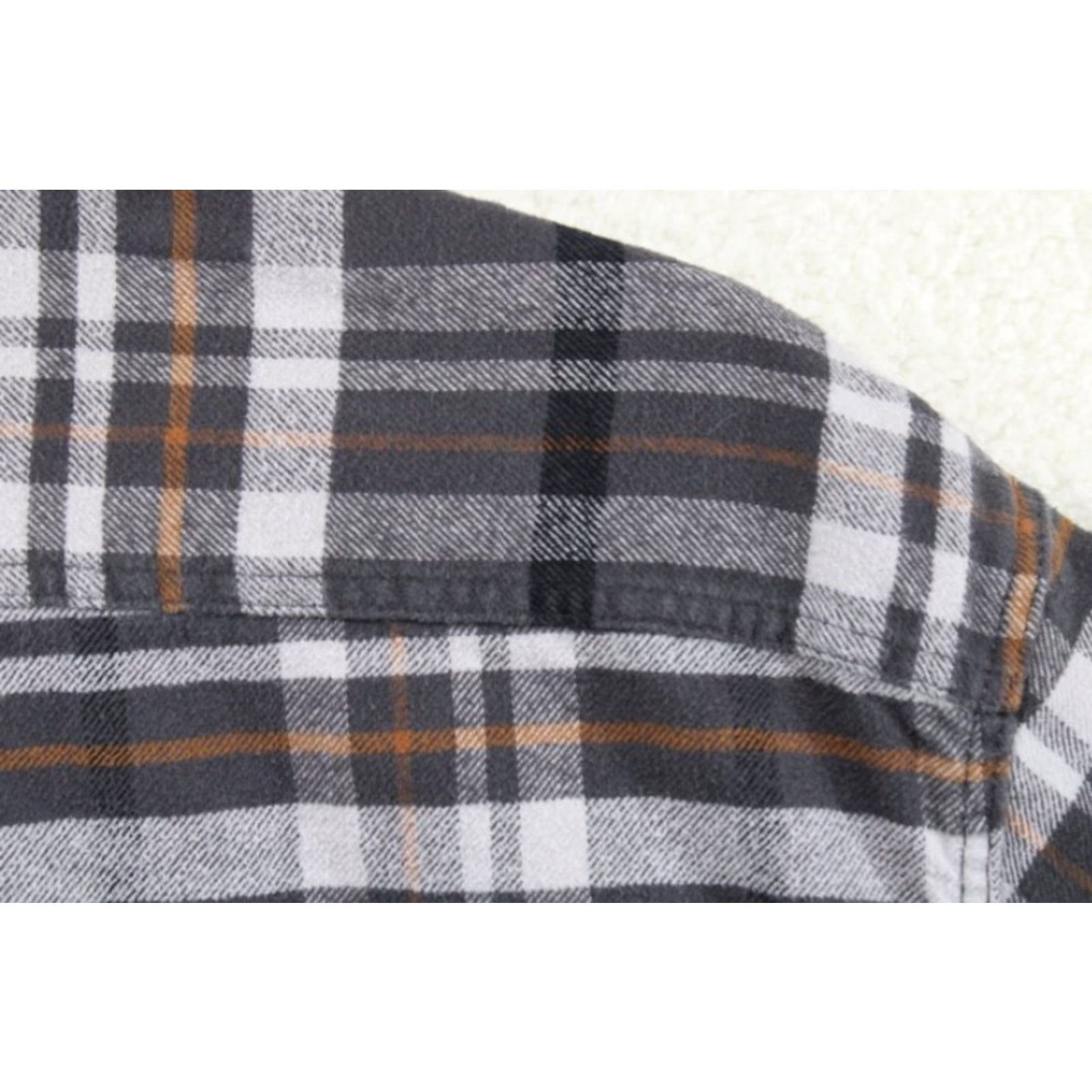 Vintage VINTAGE JACHS Flannel Shirt Men’s XL Gray Plaid Work Shirt Shacket Outdoors Heavy Thick Long Sleeve Button-Up Cotton Gray 50in Chest Mens Size US XL / EU 56 / 4 - 4 Thumbnail