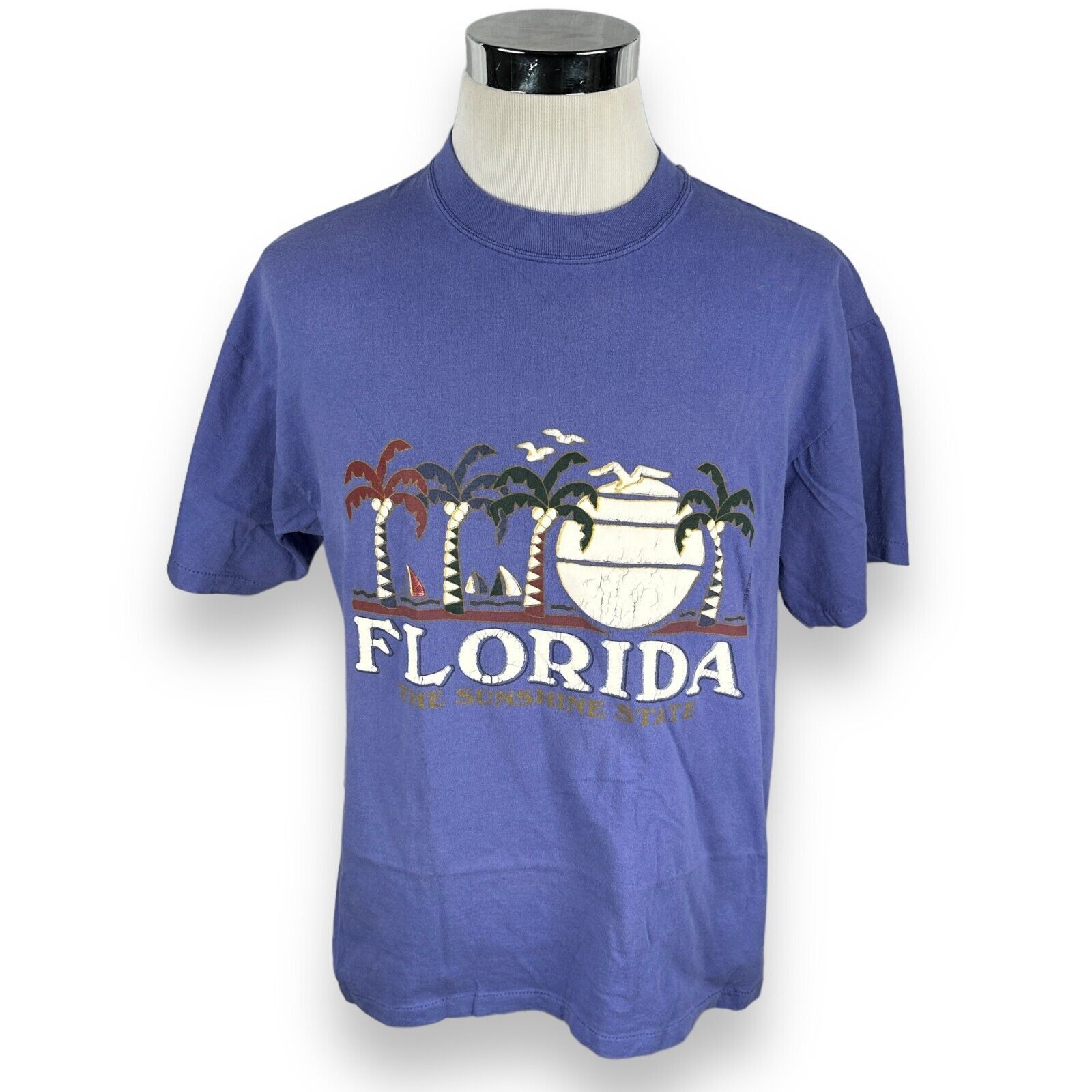 The Unbranded Brand Vintage Florida T-Shirt Mens XL Beach Sun Palm Trees USA 90s Size US XL / EU 56 / 4 - 1 Thumbnail