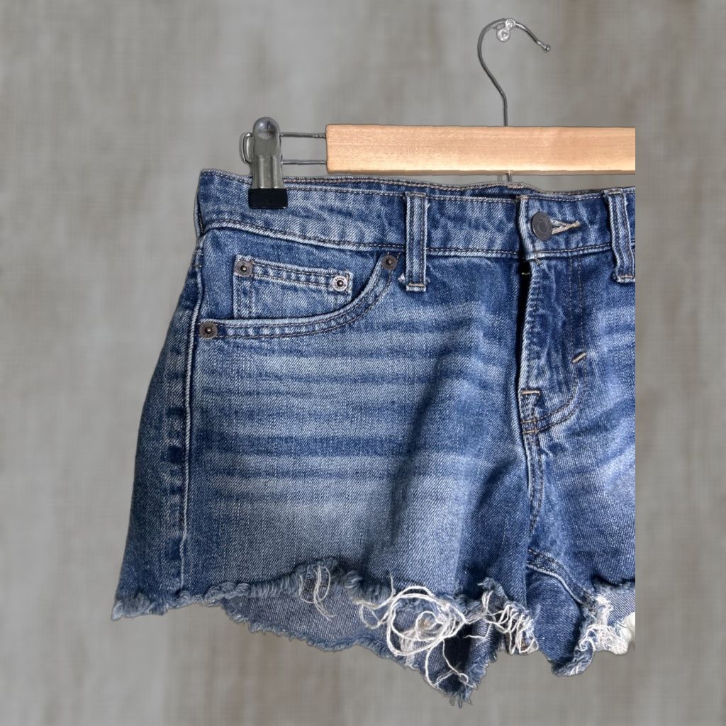 Lucky Brand Lucky Brand Womens The Cutoff Jean Shorts Medium Wash 28x3 Size 0 Womens Boyfriend Casual Denim Shorts Size 25" / US 0 / IT 36 - 1 Thumbnail