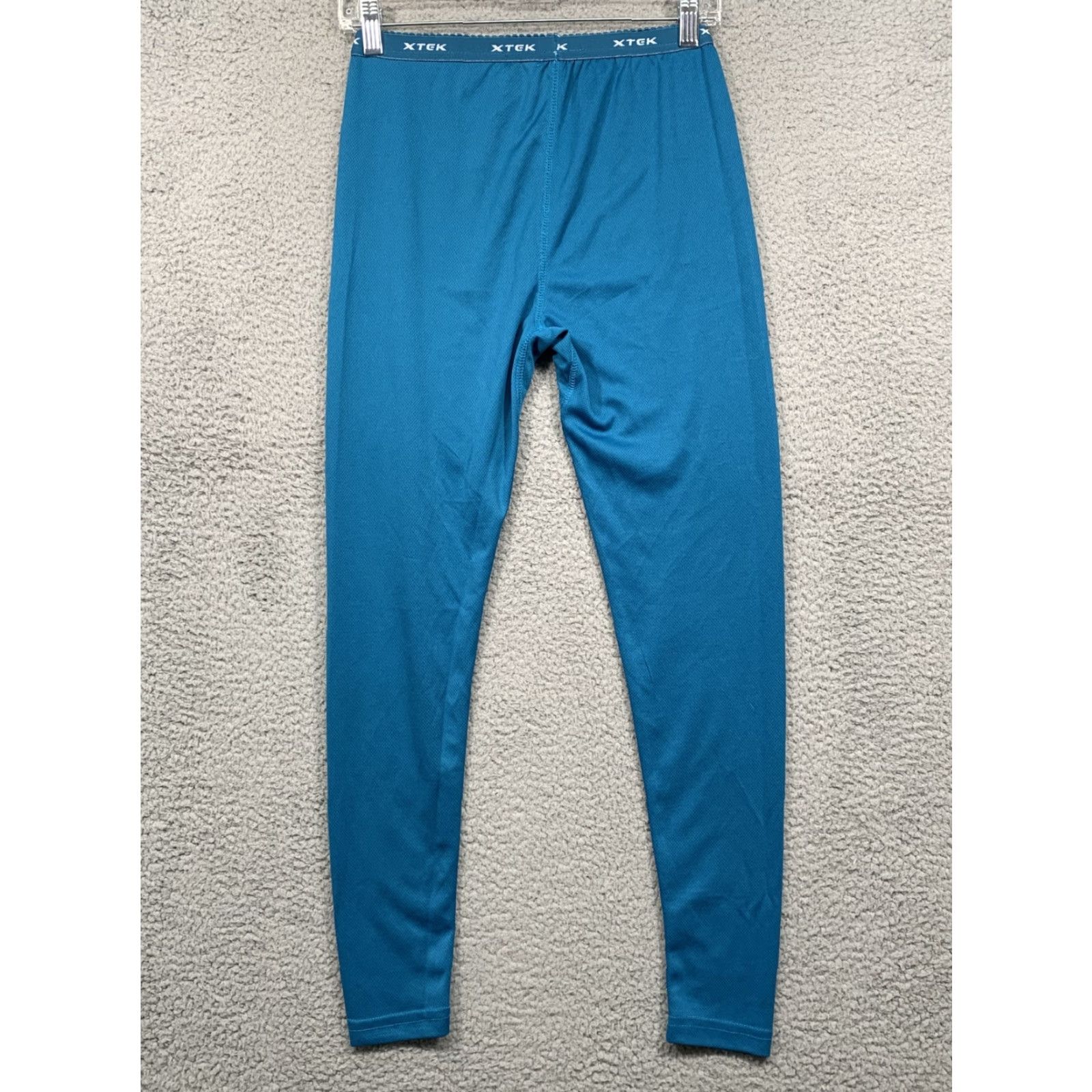 Vintage Xtek Blue Teal Leggings Size Small Athletic Workout Polyester Running Jogging Women's Skinny Compression Activewear Convenience: Pre-Owned Size 28" / US 6 / IT 42 - 4 Thumbnail