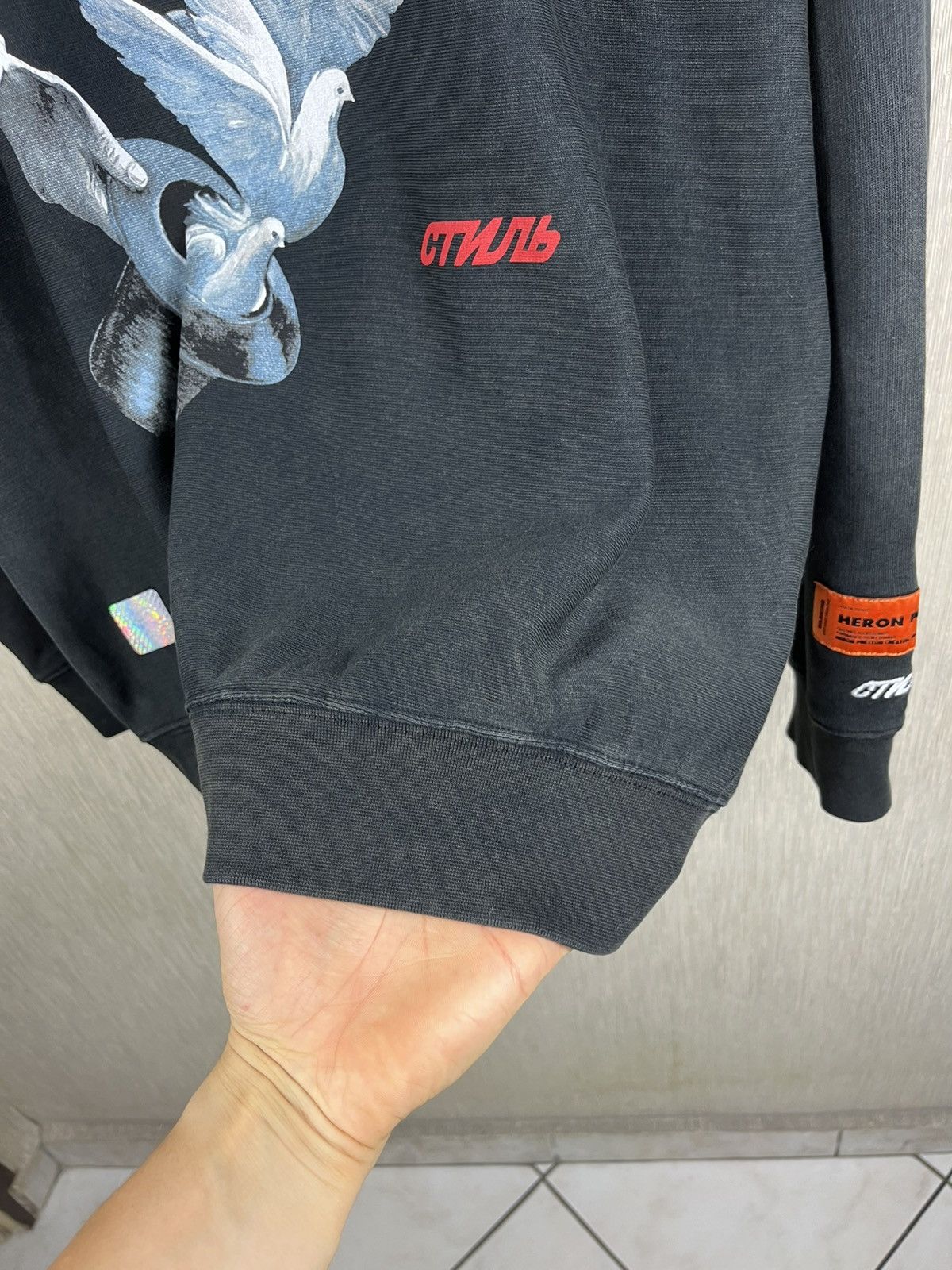 Heron Preston Heron Preston Dover oversize distressed crewneck sweatshirt Size US S / EU 44-46 / 1 - 20 Thumbnail
