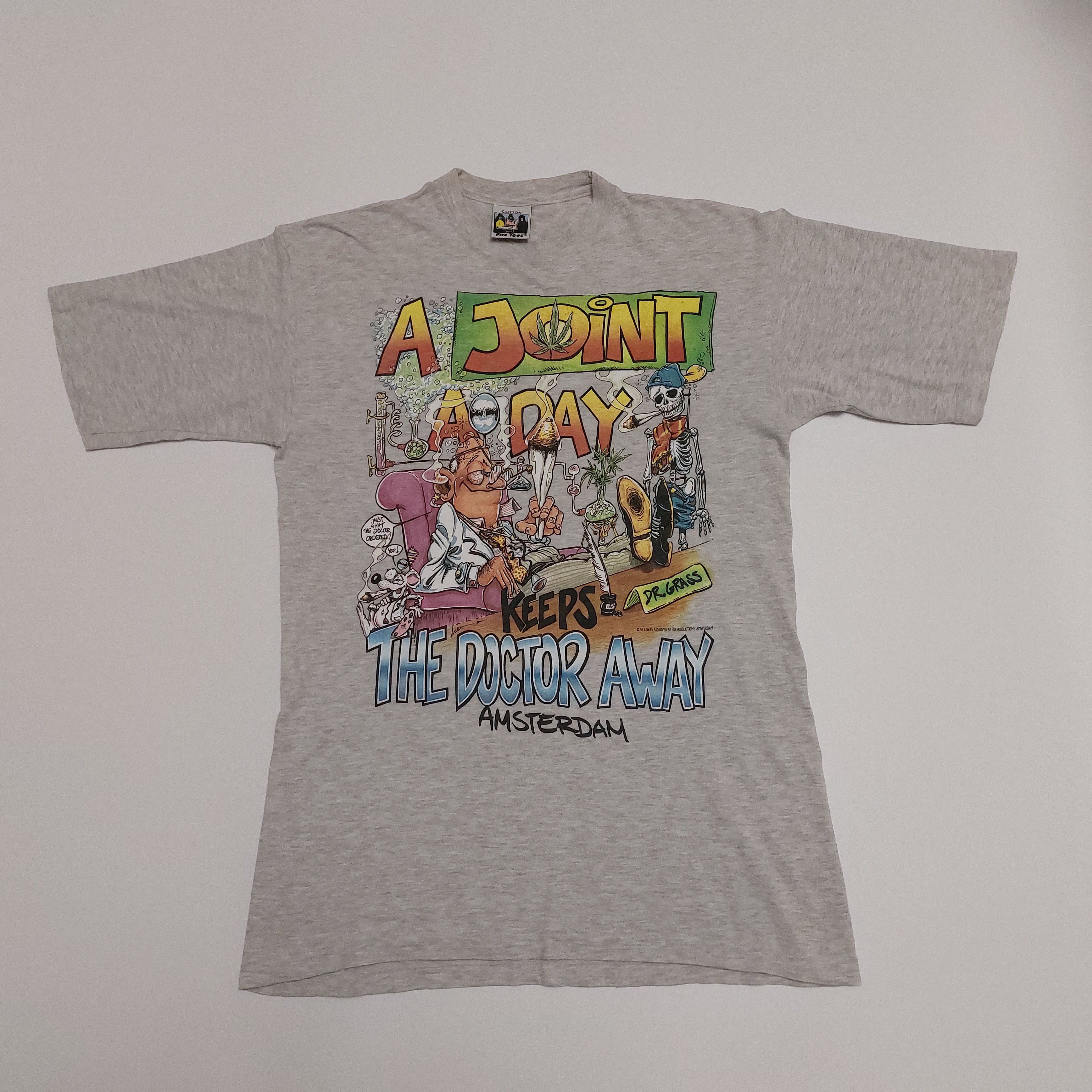 Vintage 90s vintage Fox Production Amsterdam t-shirt Size US L / EU 52-54 / 3 - 1 Thumbnail