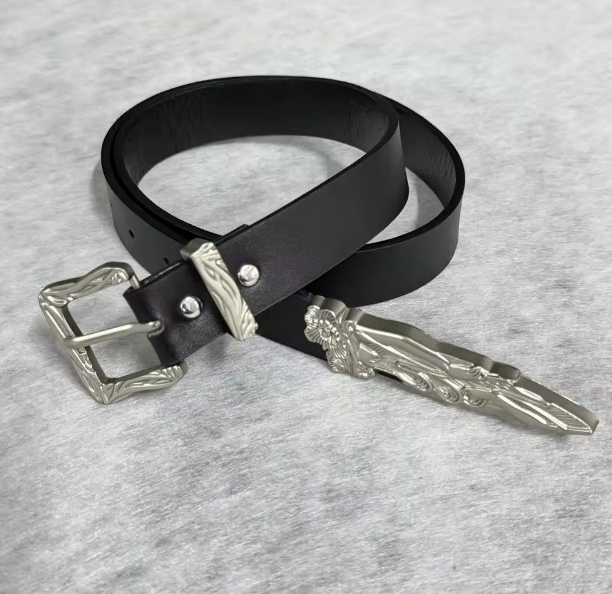 Other Western Punk Metal PU Leather Belt Size ONE SIZE - 1 Thumbnail