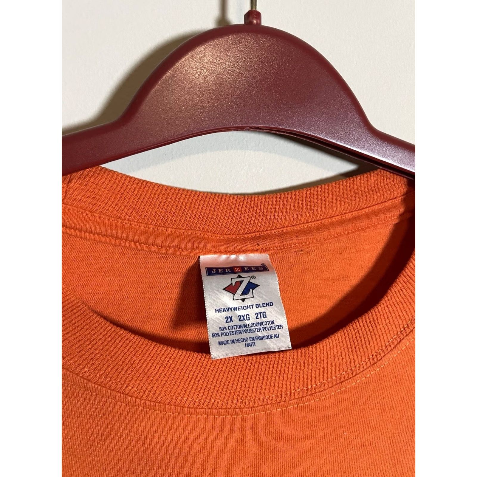 Jerzees VINTAGE Harley Davidson Jerzees Shirt Mens 2XL Orange Crew Neck T-Shirt 2003 Jerzees Shirt Mens 2XL Orange Size US XXL / EU 58 / 5 - 4 Thumbnail