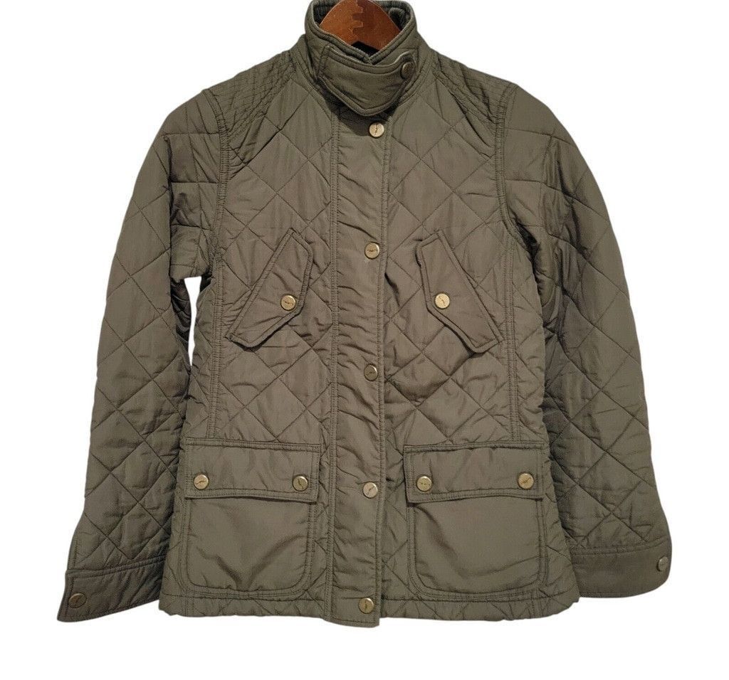 Ralph Lauren Lauren Ralph Lauren Women Quilted Corduroy Mid-length Jacket Size XS / US 0-2 / IT 36-38 - 1 Thumbnail