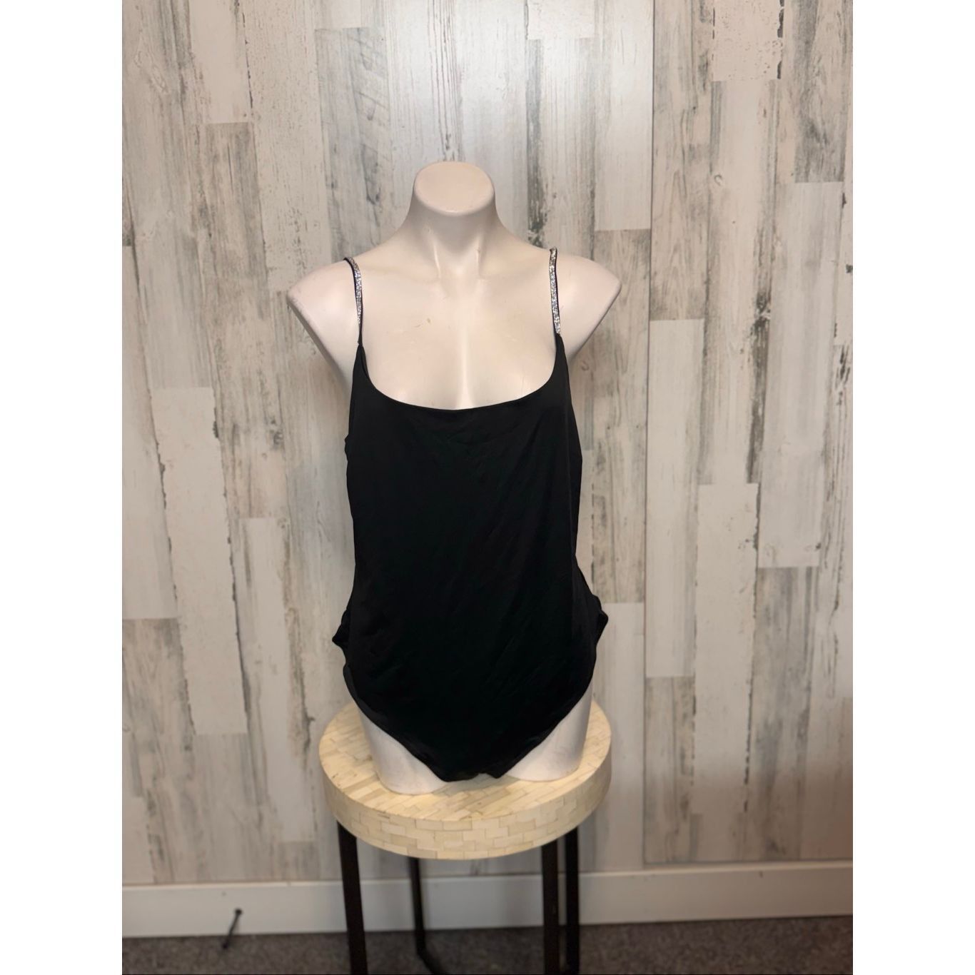 Other IRIS Black Rhinestone Strap Sleeveless Bodysuit – Size 2XL Size XXL / US 16-18 / IT 52-54 - 1 Thumbnail